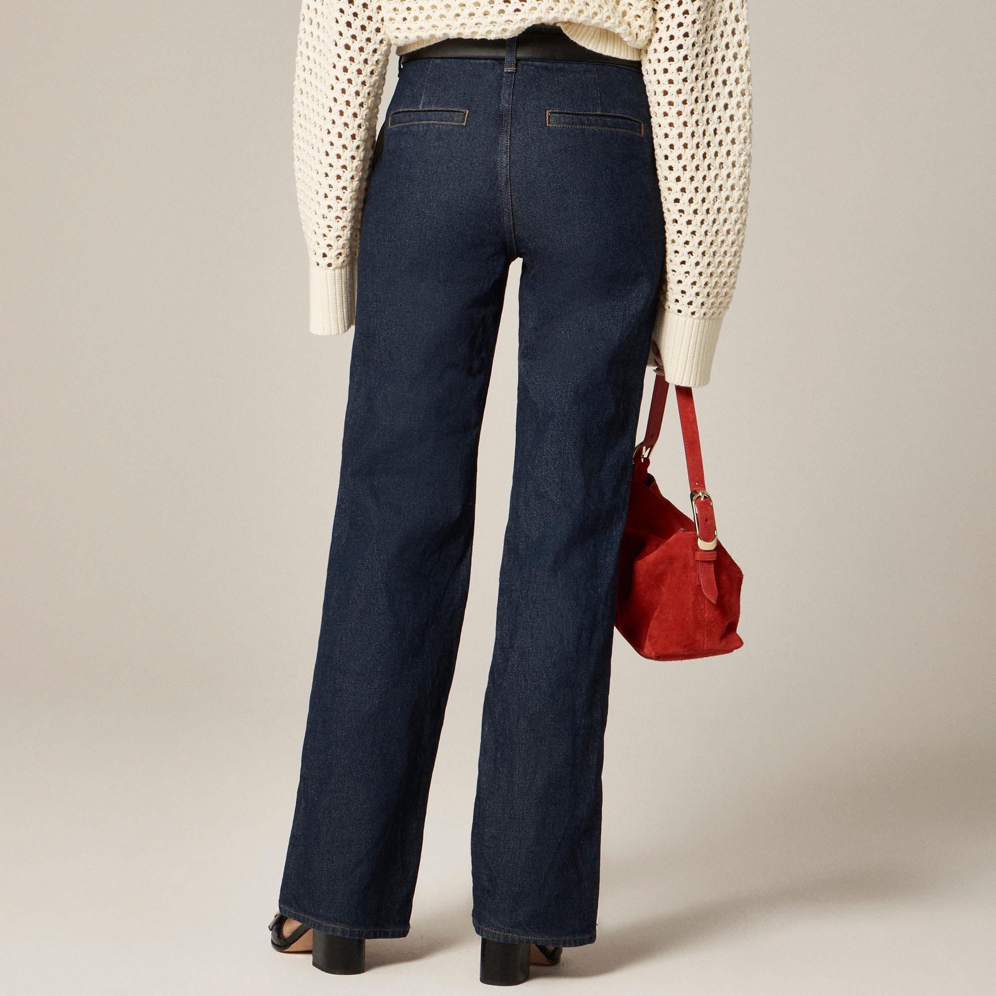 Full-length slim-wide trouser jean Product Image