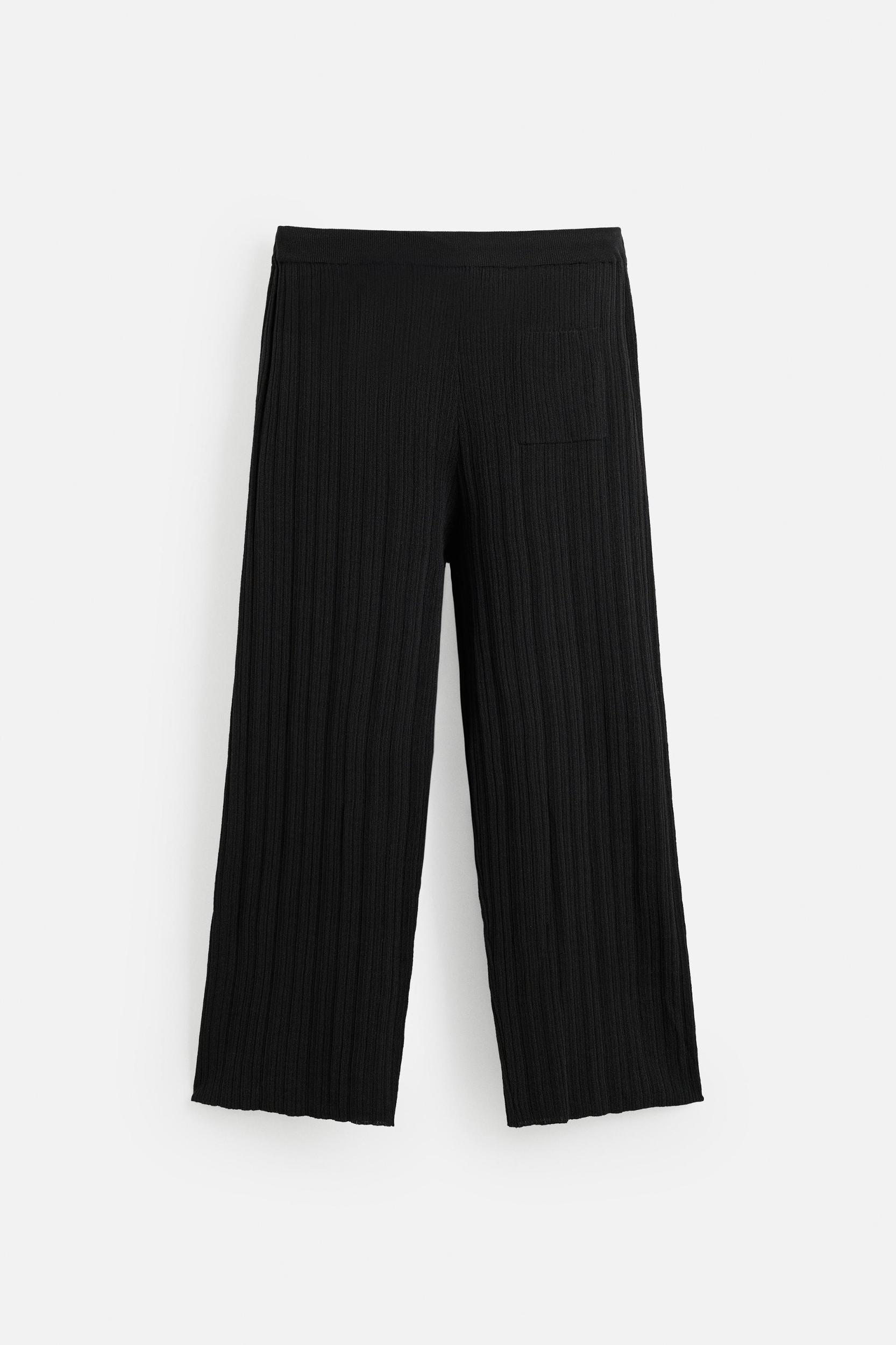 STRUCTURED KNIT PANTS Product Image