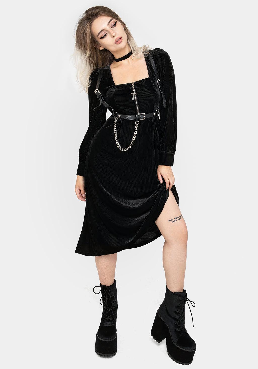Legacy Zip Front Midi Dress Product Image