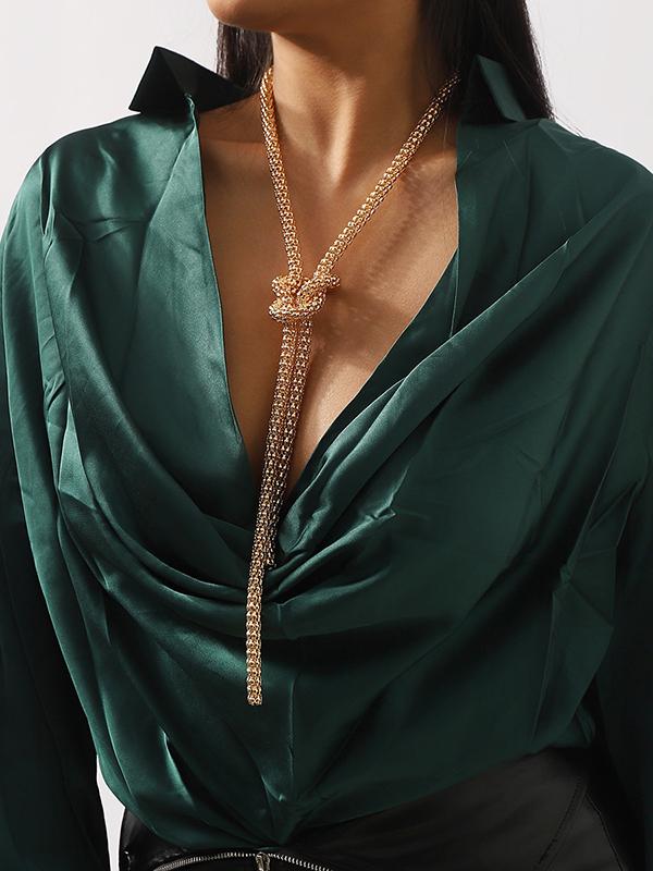 Chains Knot Tasseled Necklaces Accessories Product Image