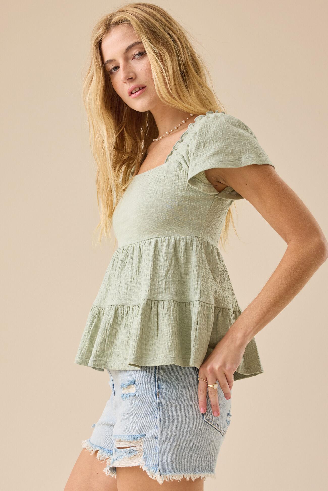 Lindsay Tiered Babydoll Top Product Image