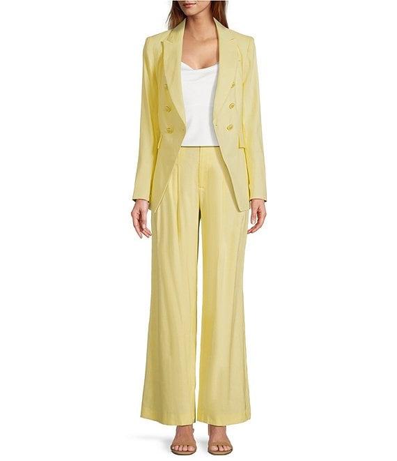 Antonio Melani Aurora Linen Notch Lapel Set-In Sleeve Jacket Product Image