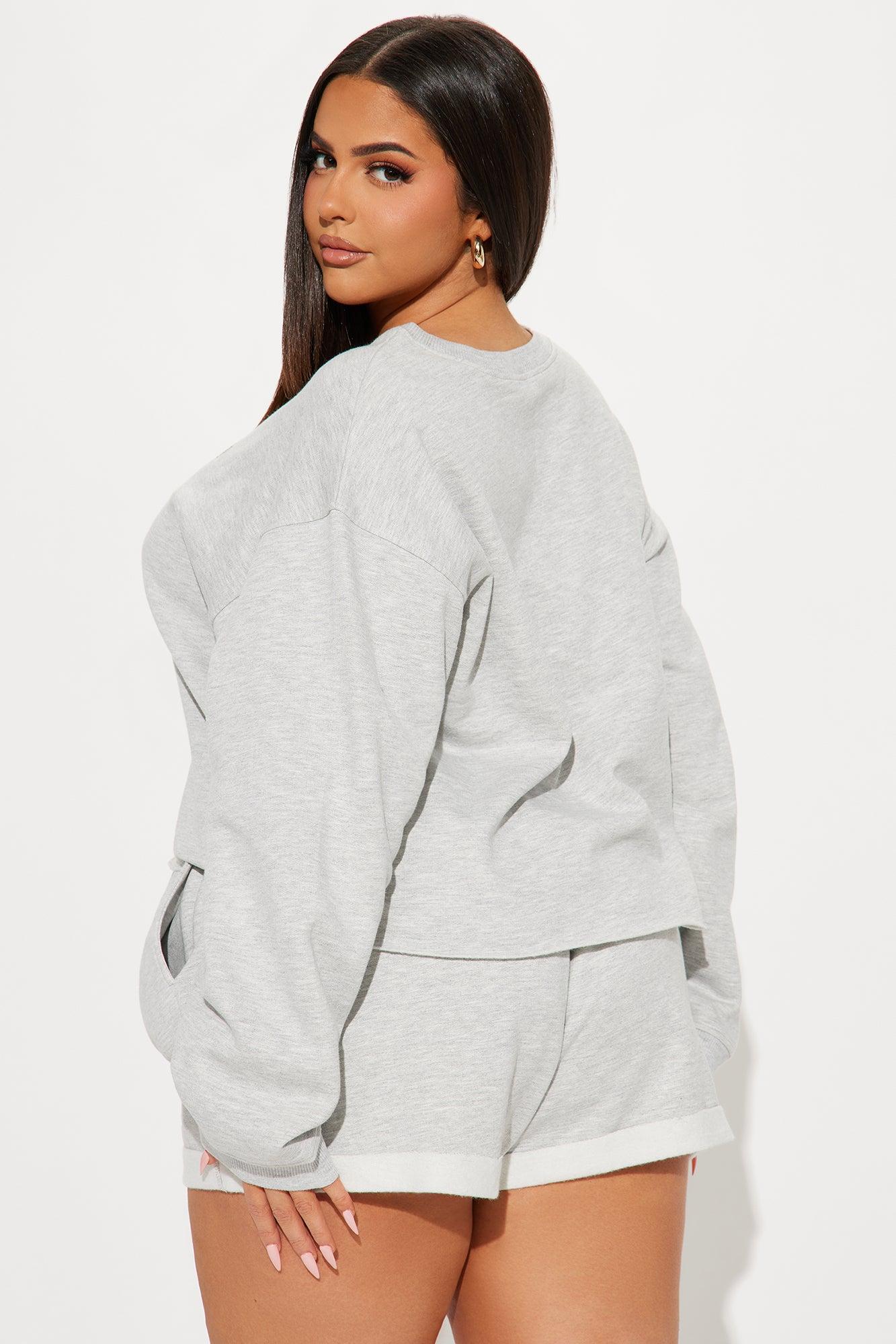 Palm Springs Health Club Sweatshirt - Heather Grey Product Image