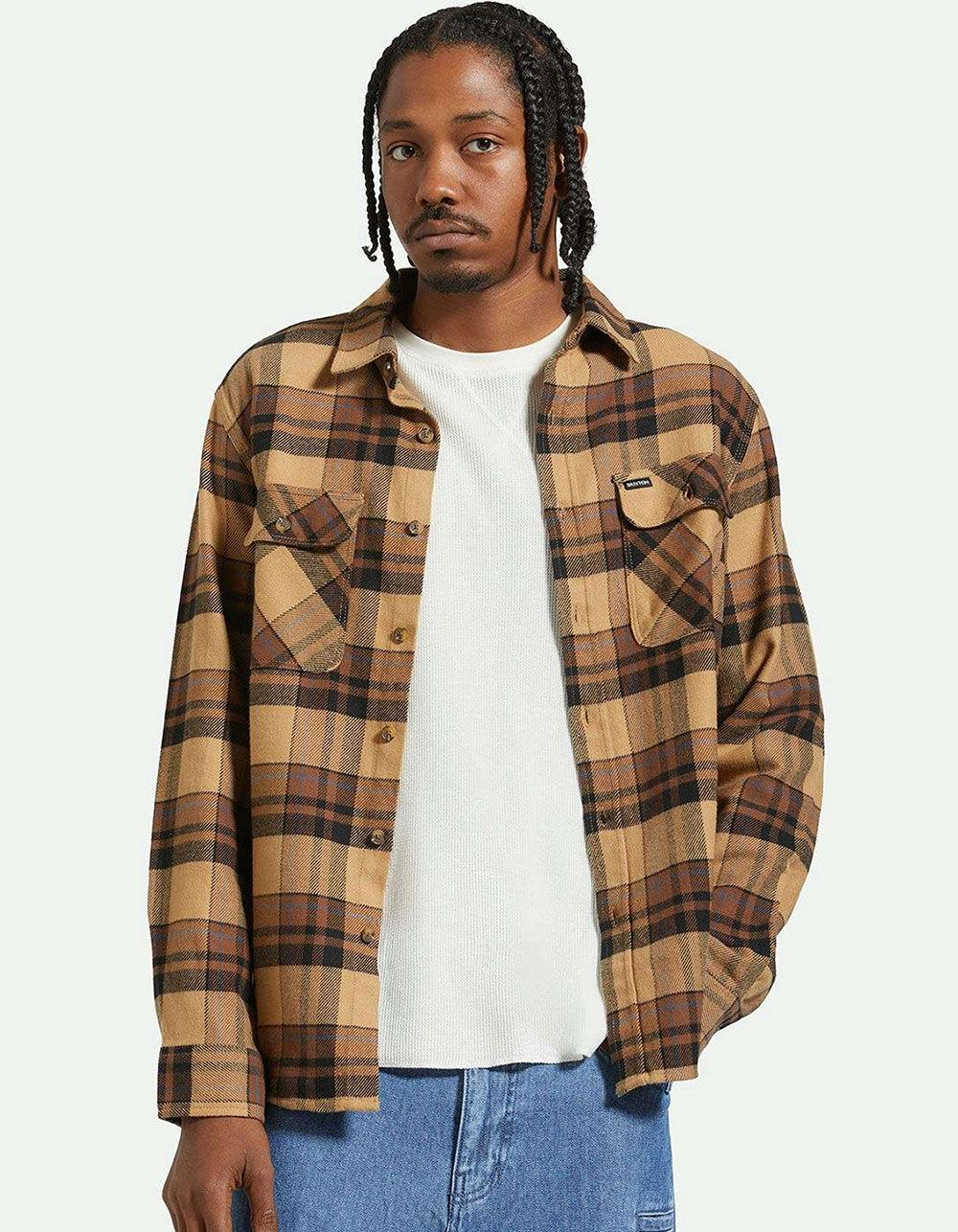 BRIXTON Bowery Mens Flannel - TIGER Product Image