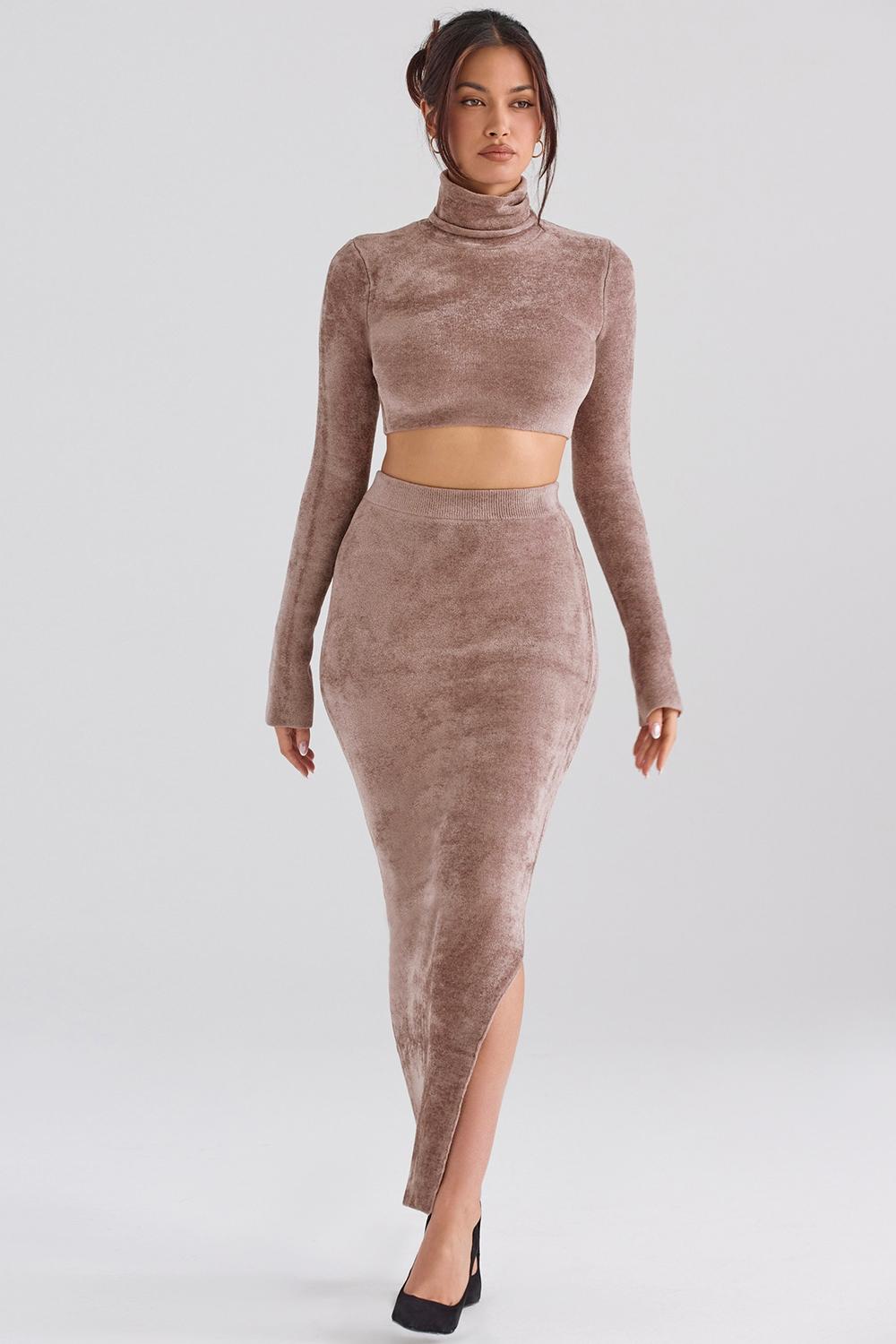 Rene  rose chenille maxi skirt - sale Product Image