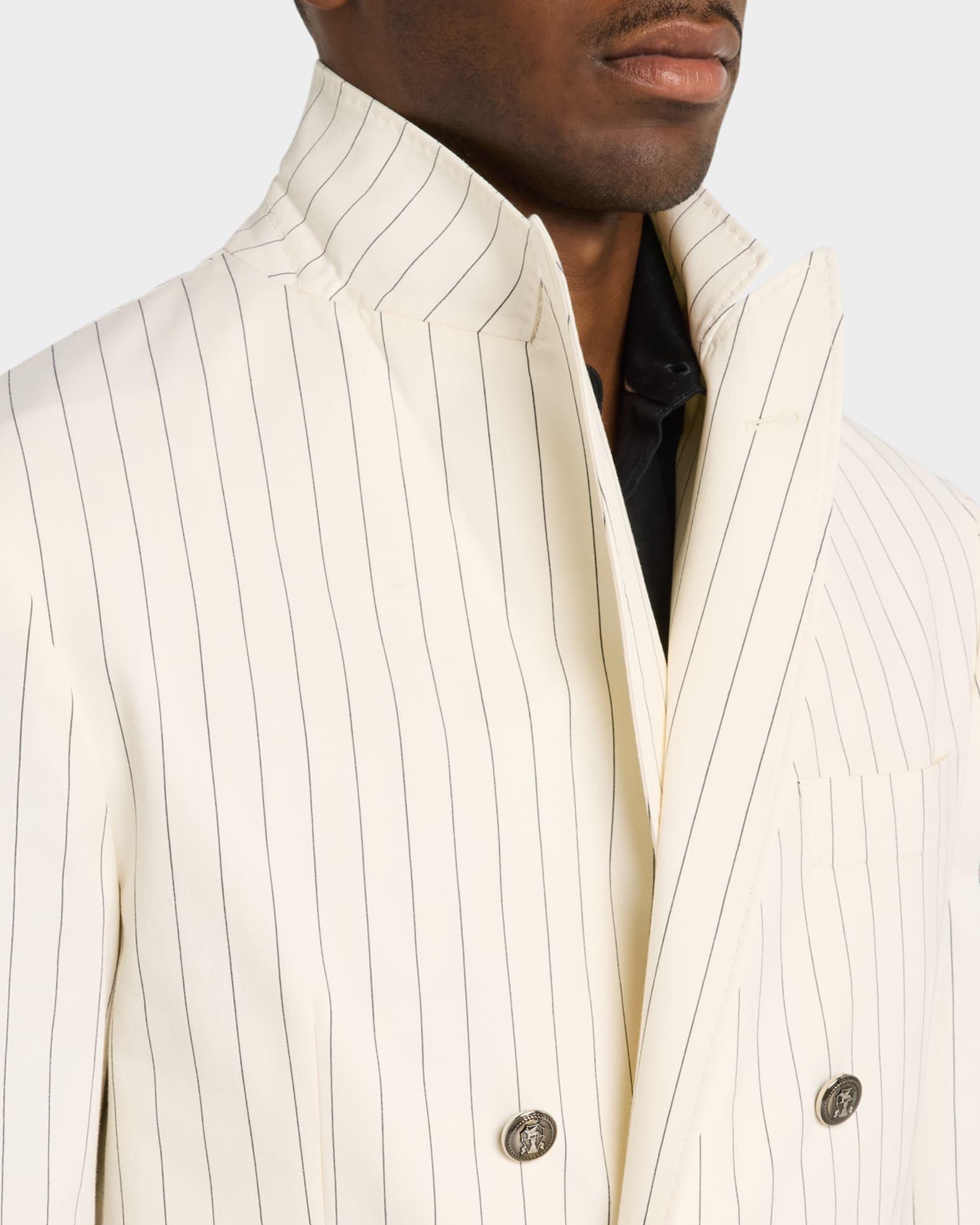 Men's Double-Breasted Pinstripe Sport Coat Product Image