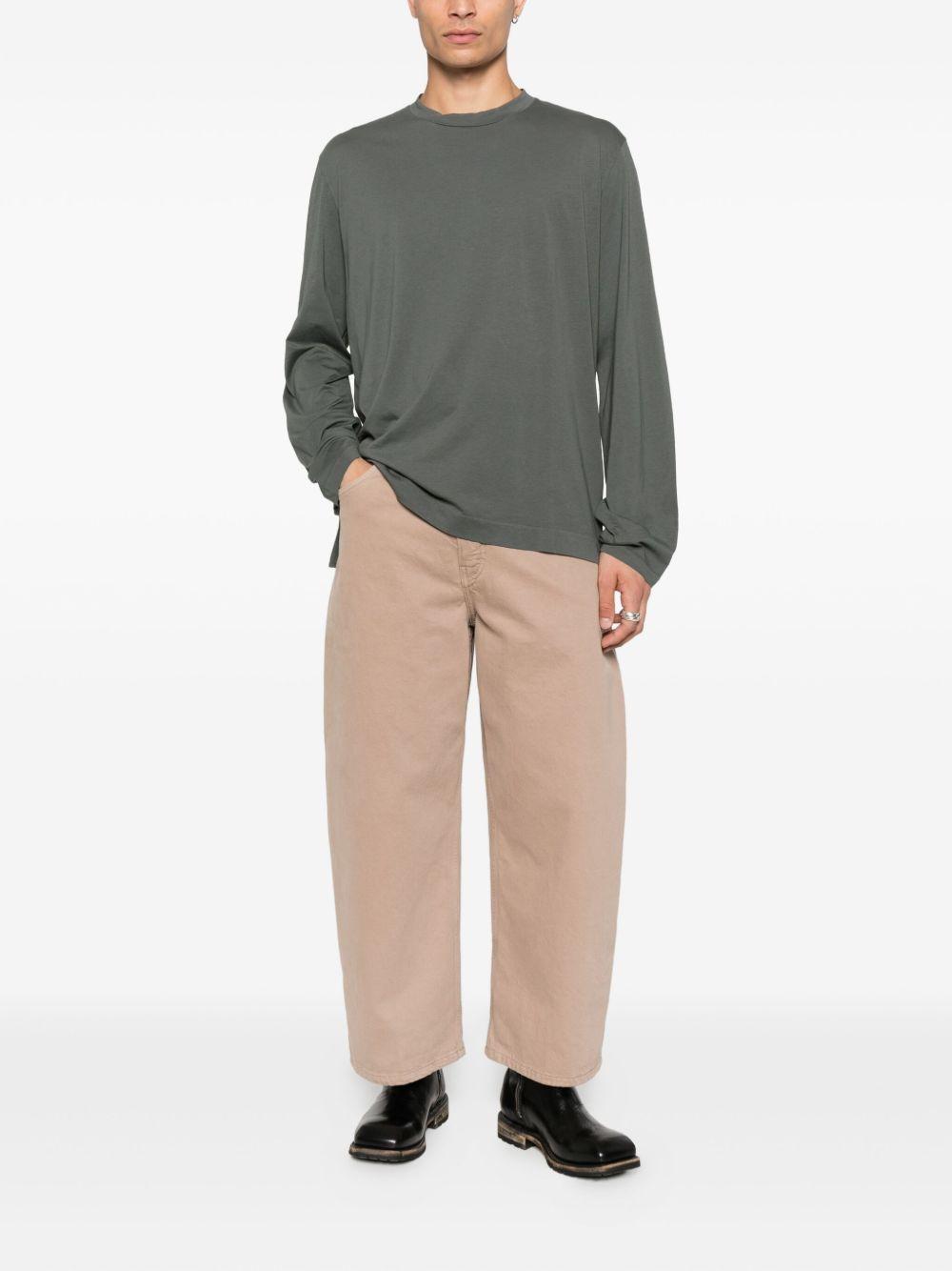 OUR LEGACY Cotton Long Sleeve T-shirt In Gray Product Image