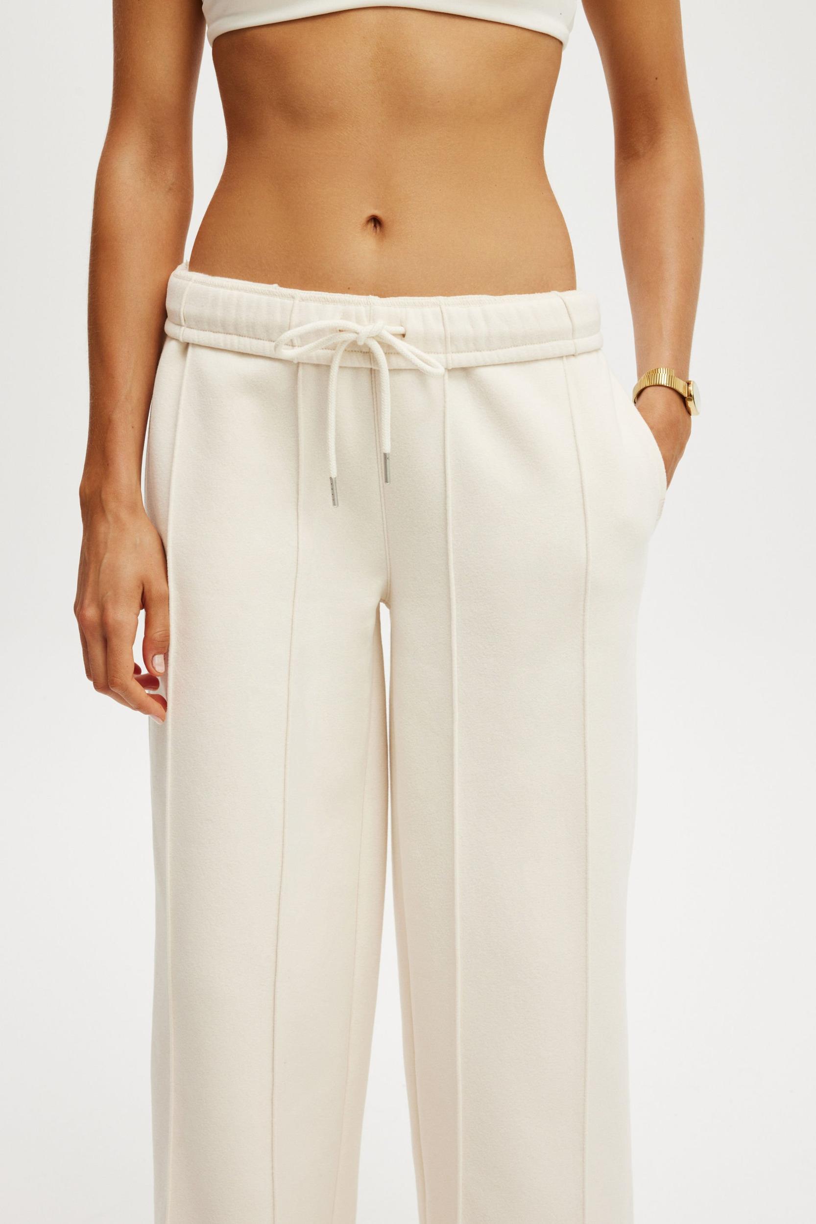 Plush Wide Leg Pintuck Trackpant Product Image