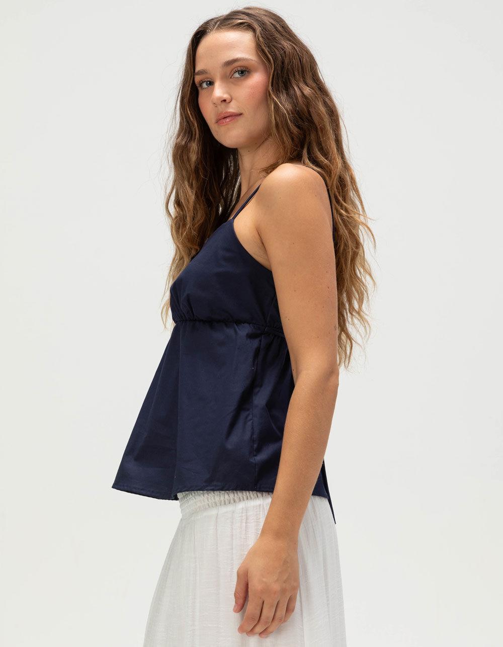 RSQ Womens Babydoll Cami - NAVY Product Image