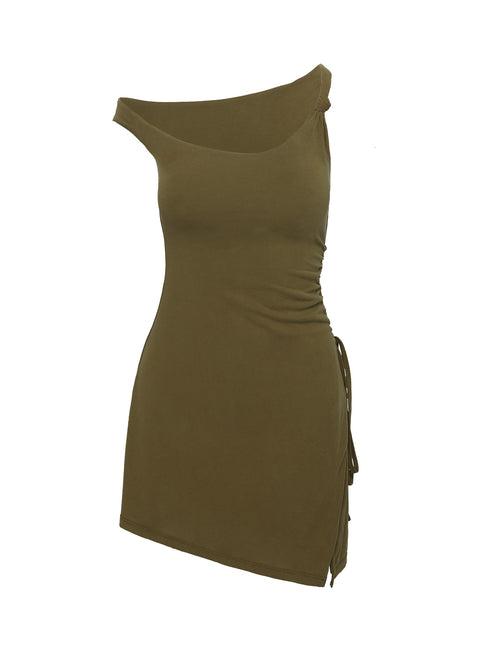 Let Me Love Mini Dress Olive Product Image