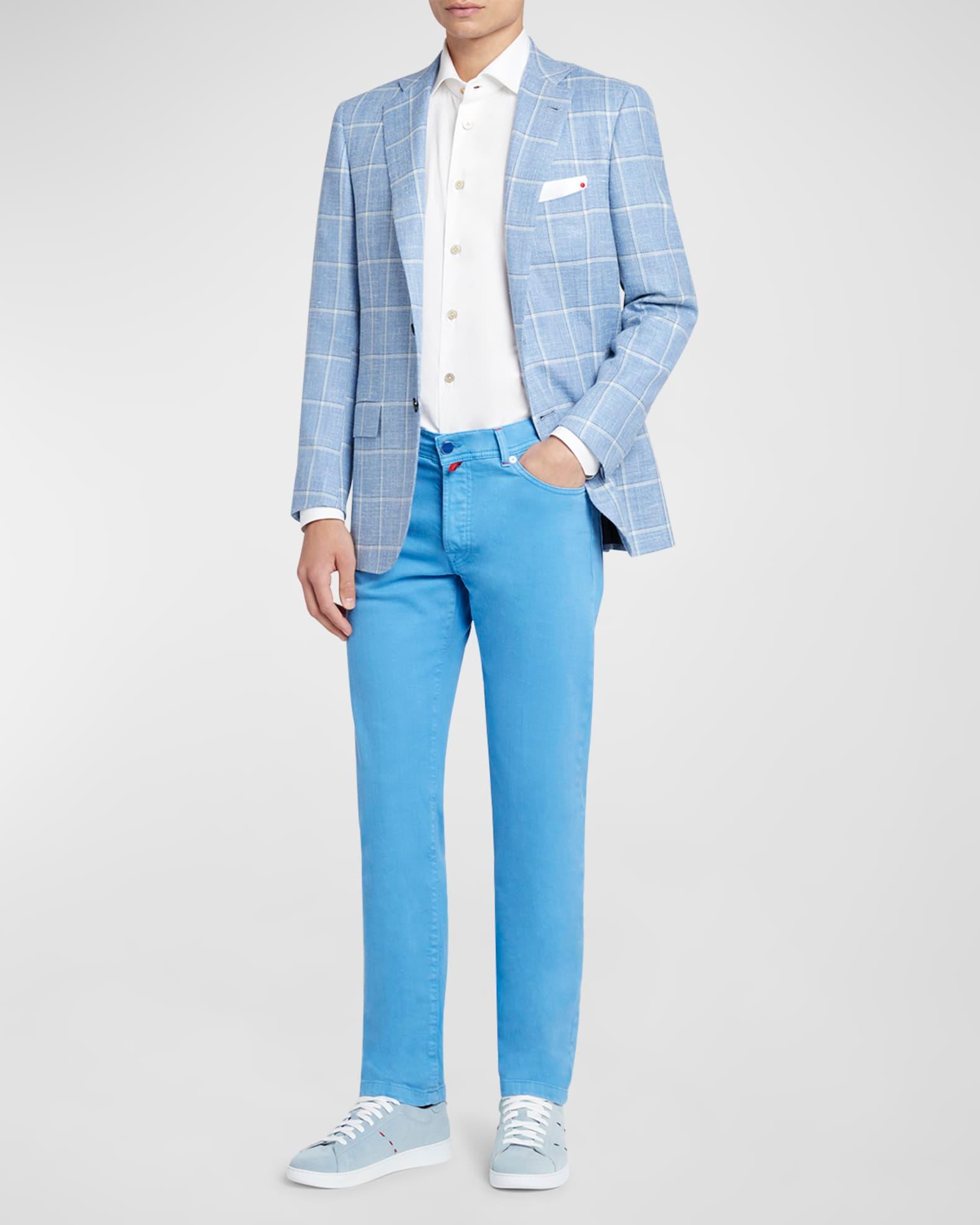 Men's Windowpane Cashmere-Blend Sport Coat Product Image