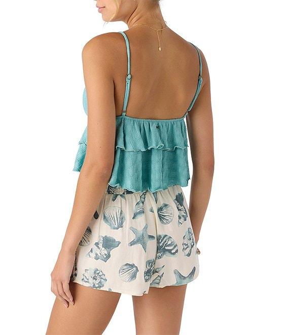 O'Neill Chloey V-Neck Tiered Knit Tank Top Product Image
