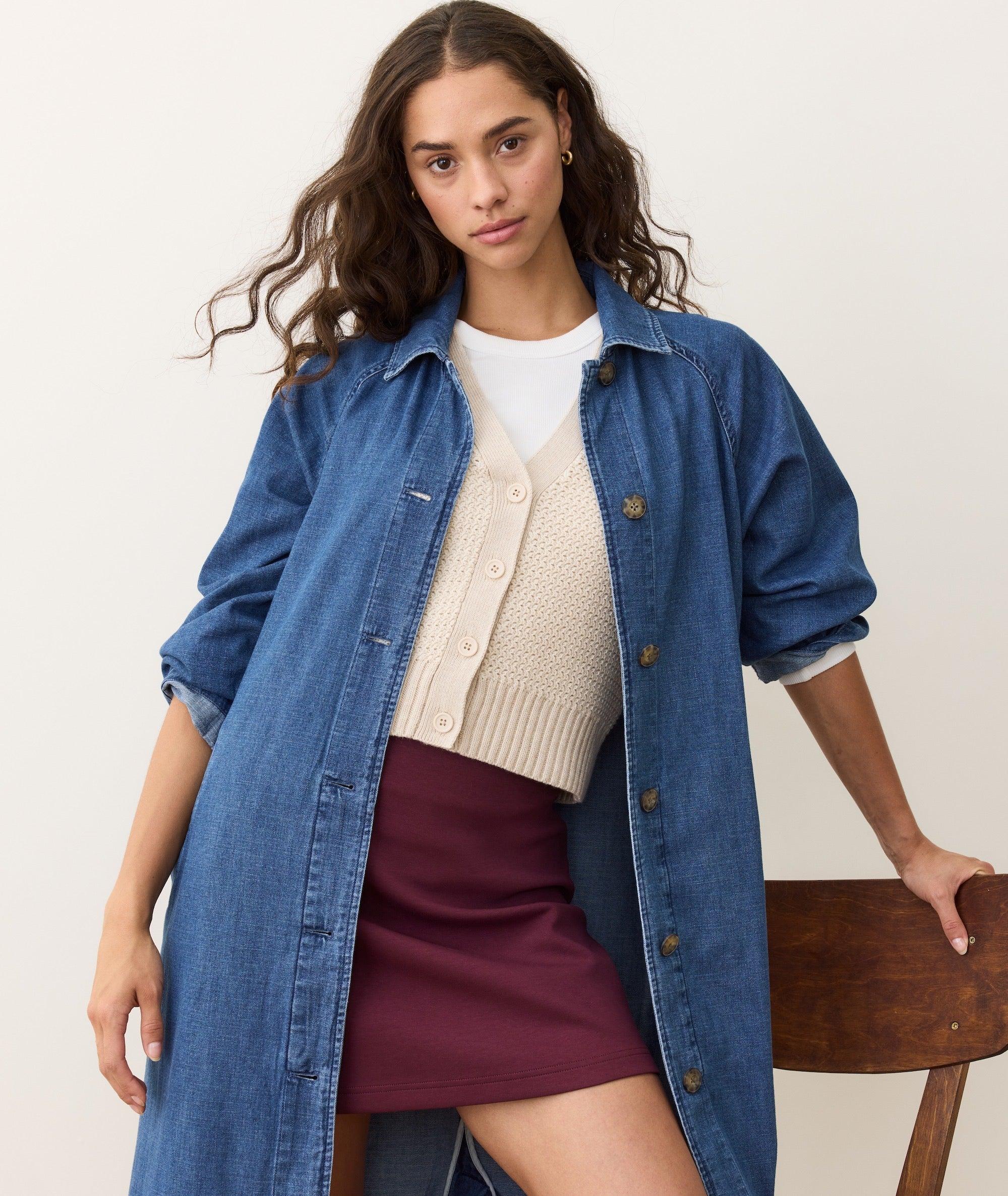 Hayes Denim Trench Coat Product Image