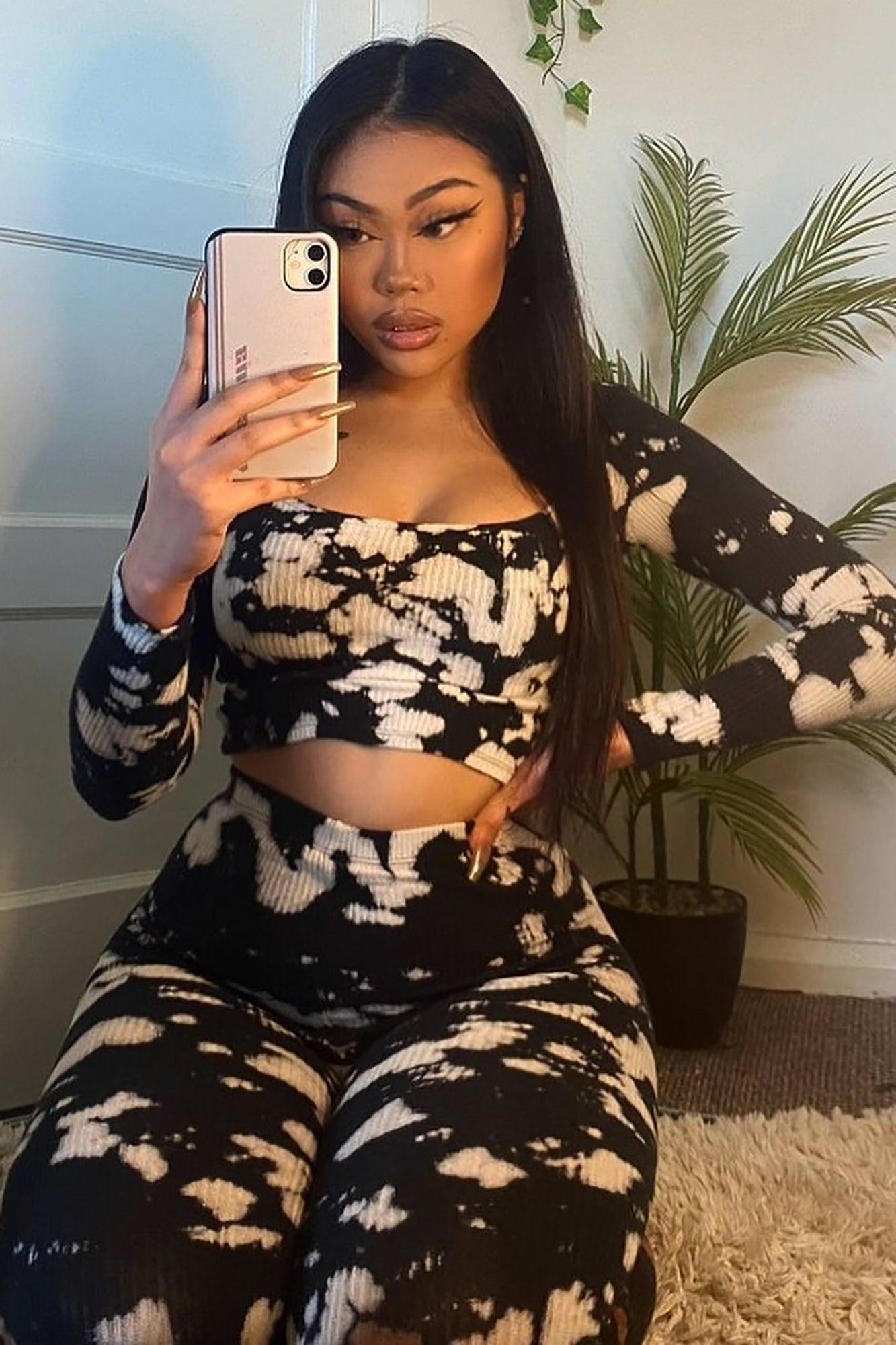 Best Of Both Worlds Legging Set - Black/combo Product Image