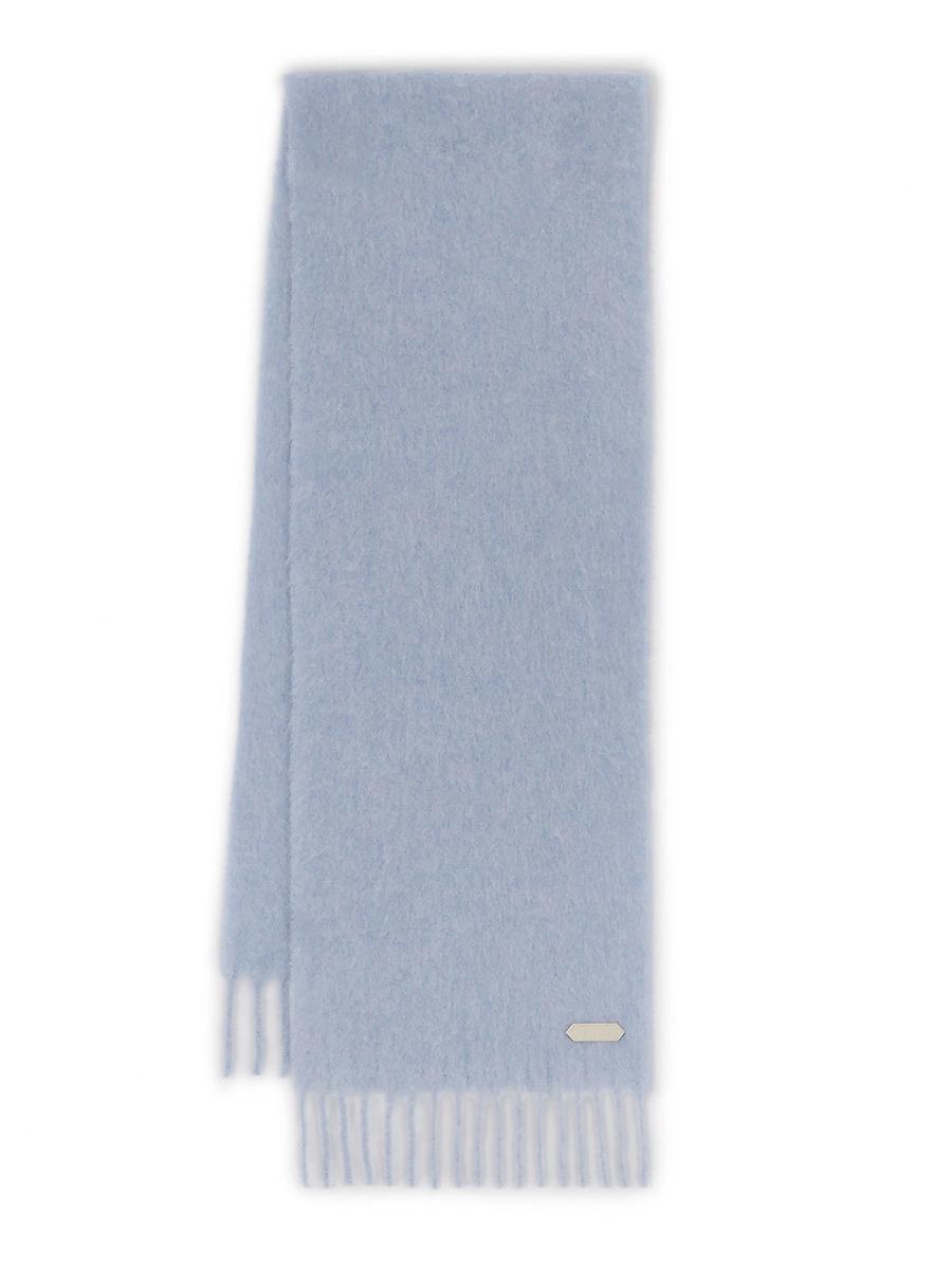 Mens Fringed Scarf in Wool Product Image