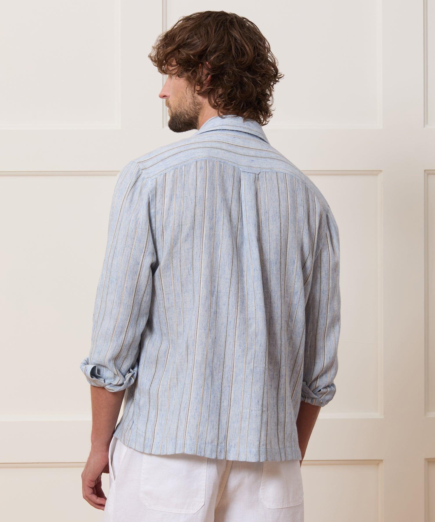 Cropped Camp Collar Shirt Product Image