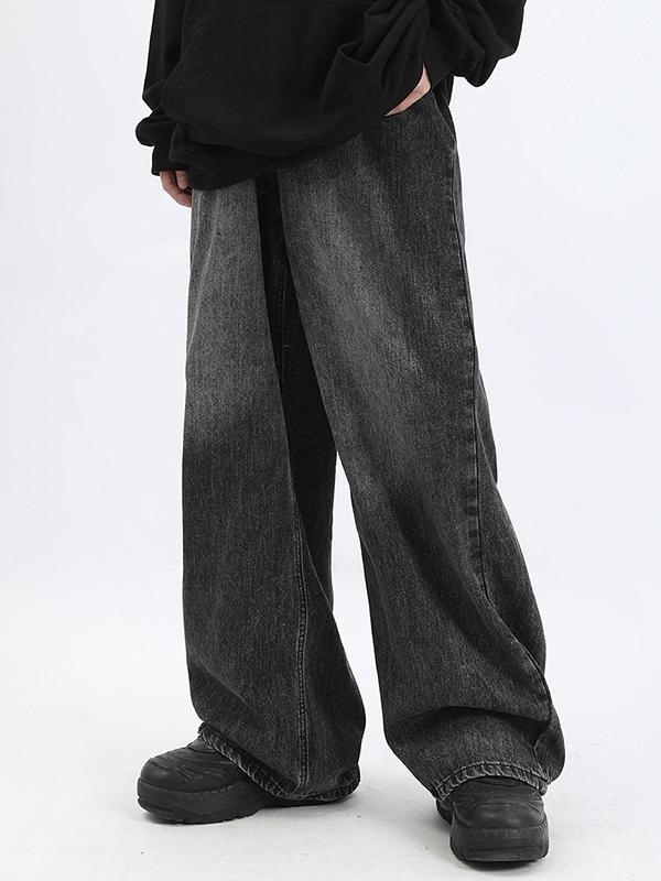 Men's Washed Ombre Loose Jean Product Image