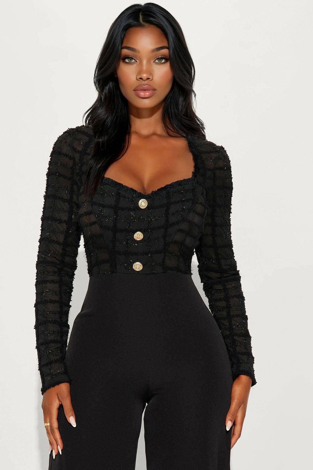 Dominant Aura Wide Leg Jumpsuit - Black Female Product Image