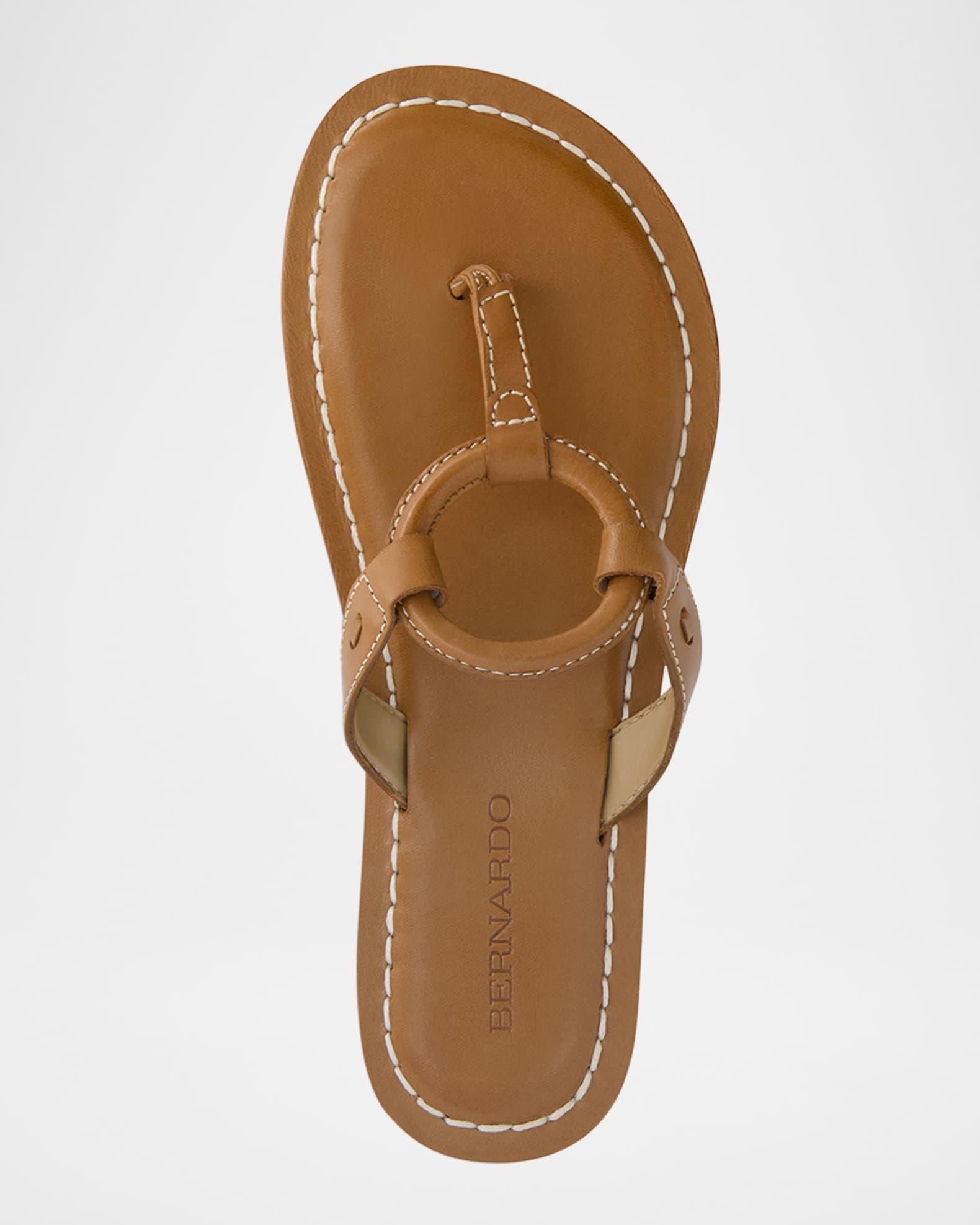 Matrix Leather Flat Thong Sandals Product Image
