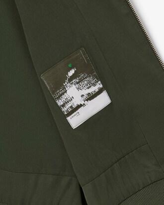 Oversized Polo Collar Twill Jacket Product Image