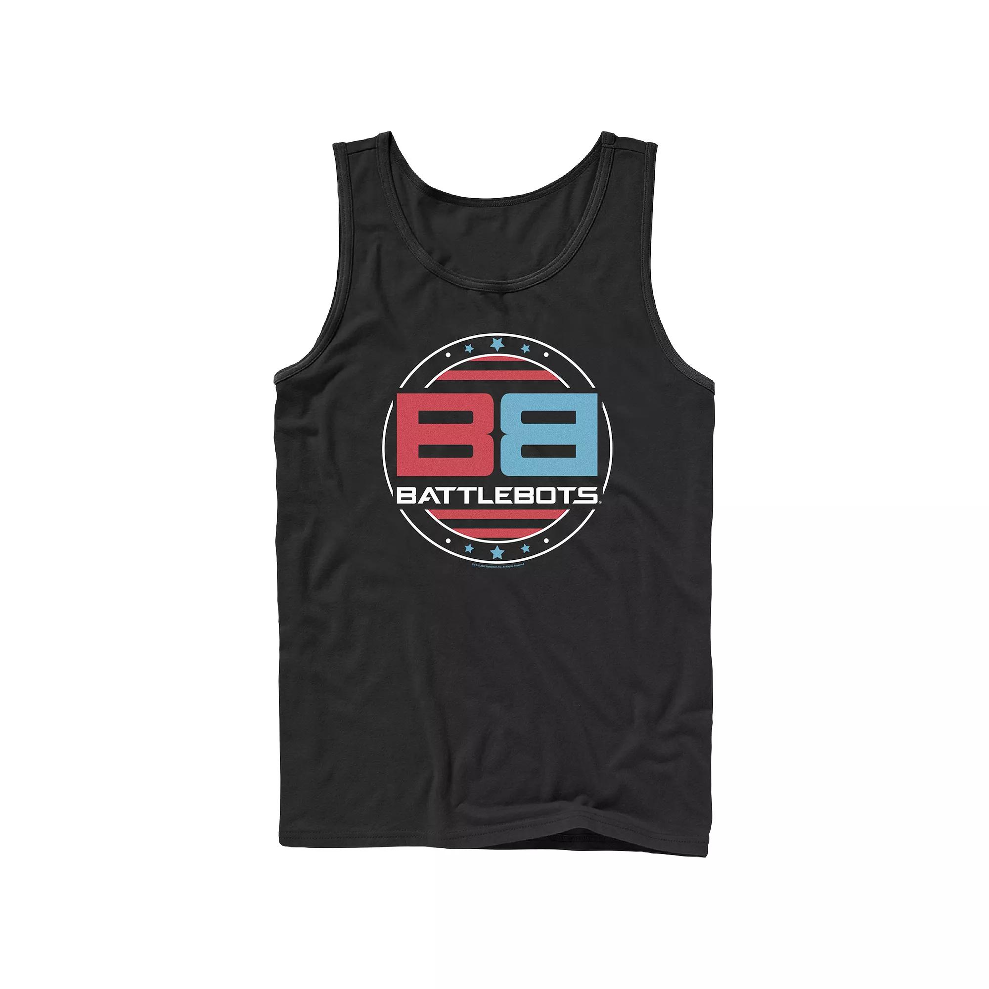 Men's BattleBots Stars And Stripes Logo Graphic Tank Top,  Product Image