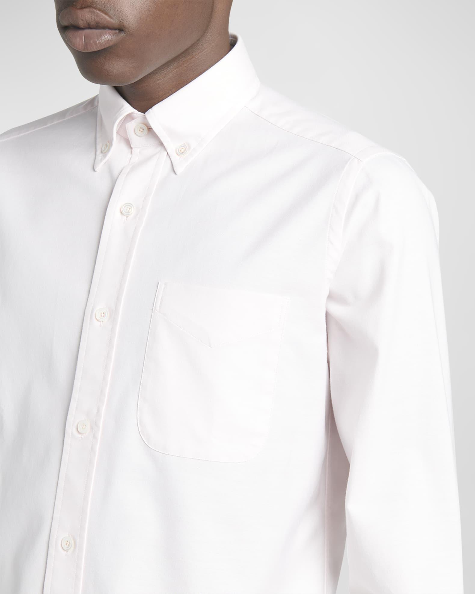 Men's Slim Fit Cotton Oxford Sport Shirt Product Image