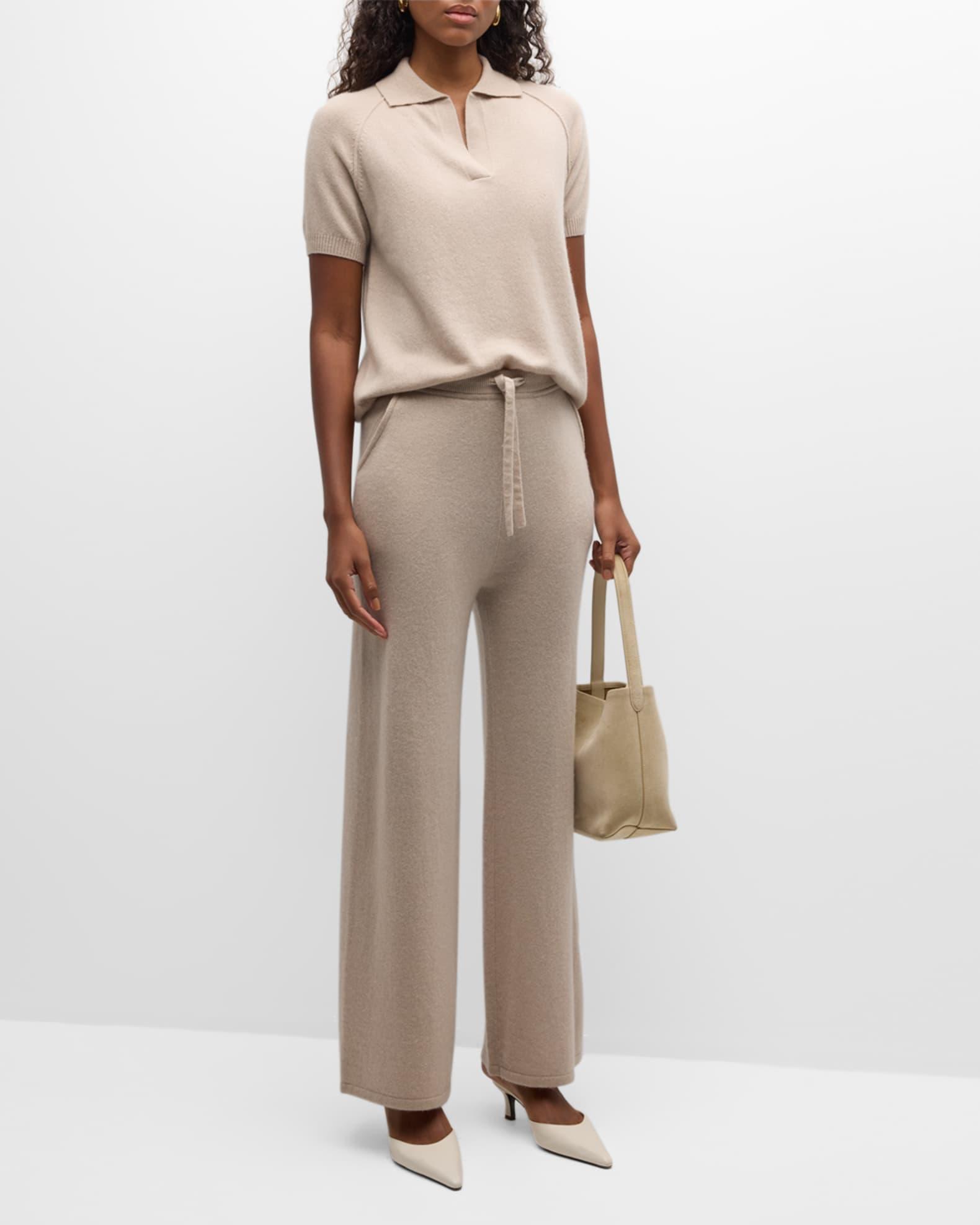 Cashmere Straight-Leg Knit Pants Product Image
