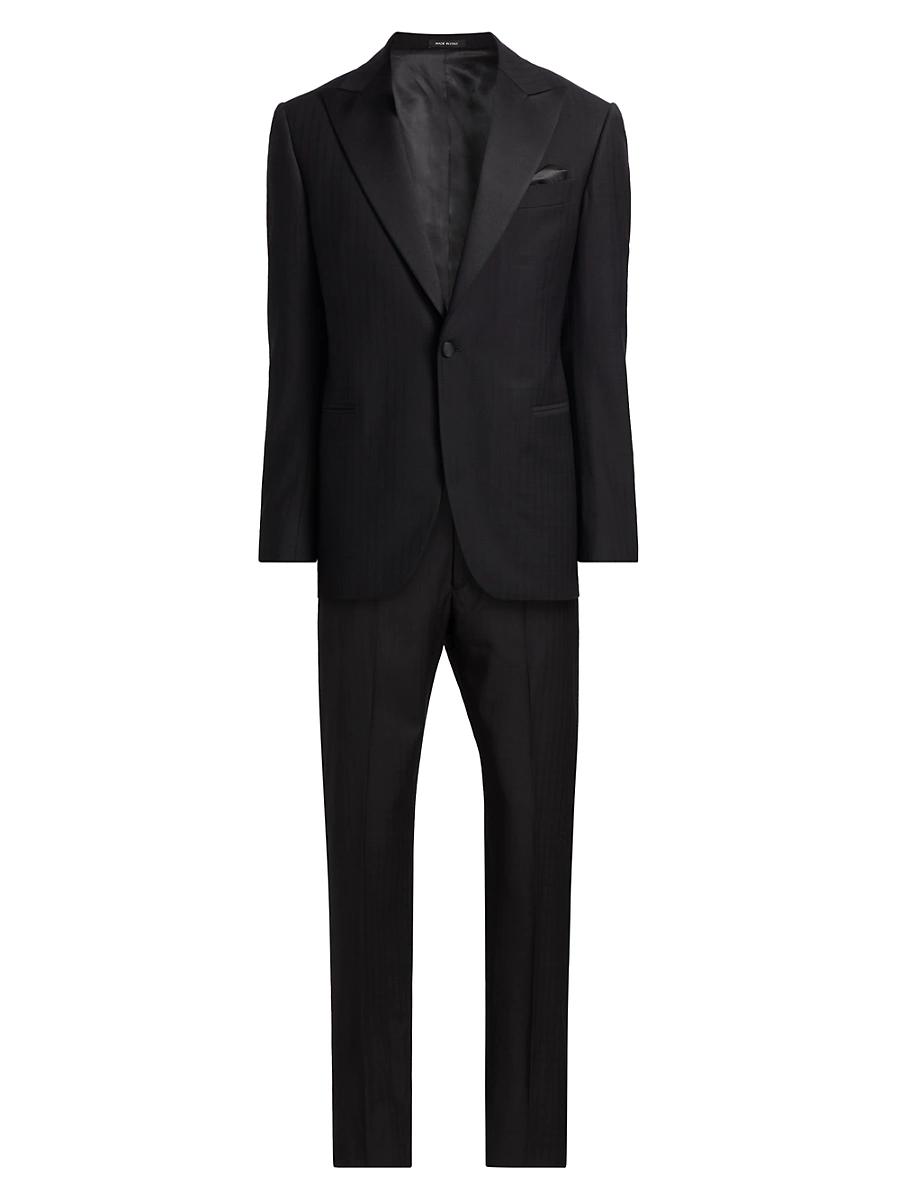 Mens COLLECTION Satin Notch Lapel Tuxedo Product Image