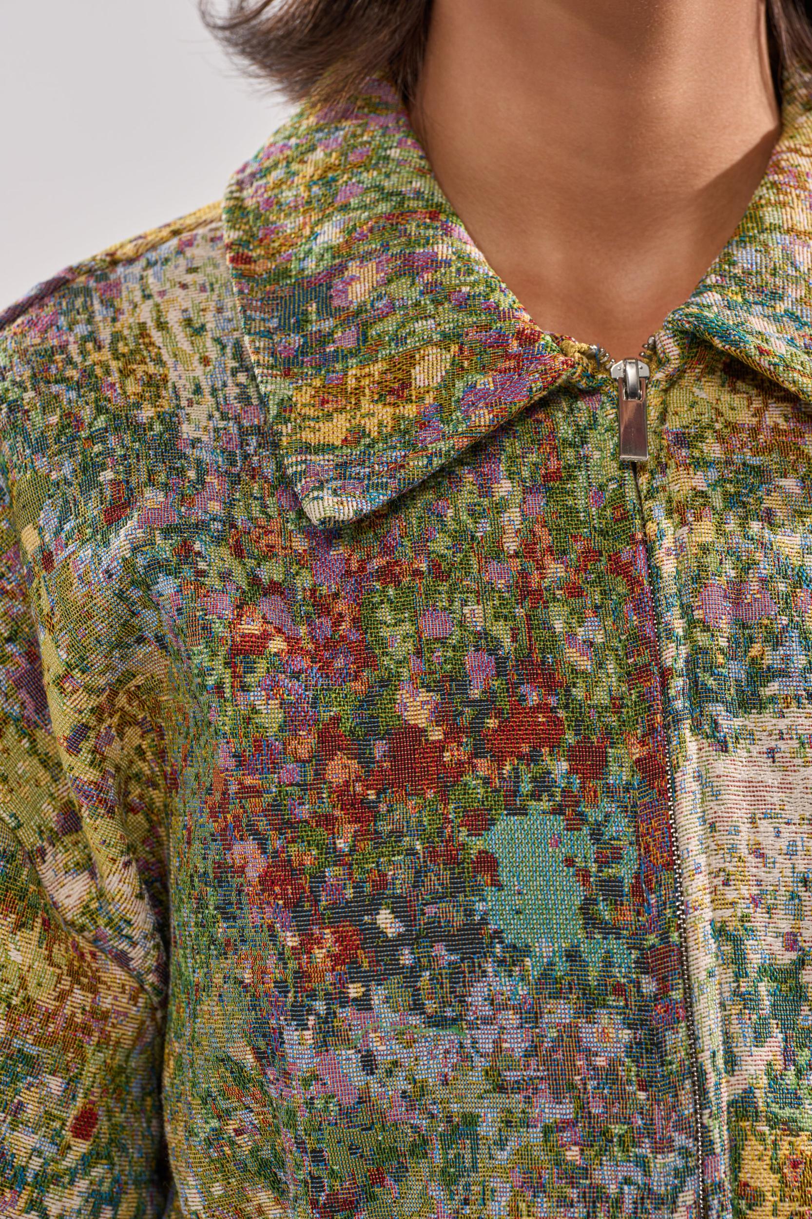 DEEP IN THE SEA BROCADE BLOUSE Product Image