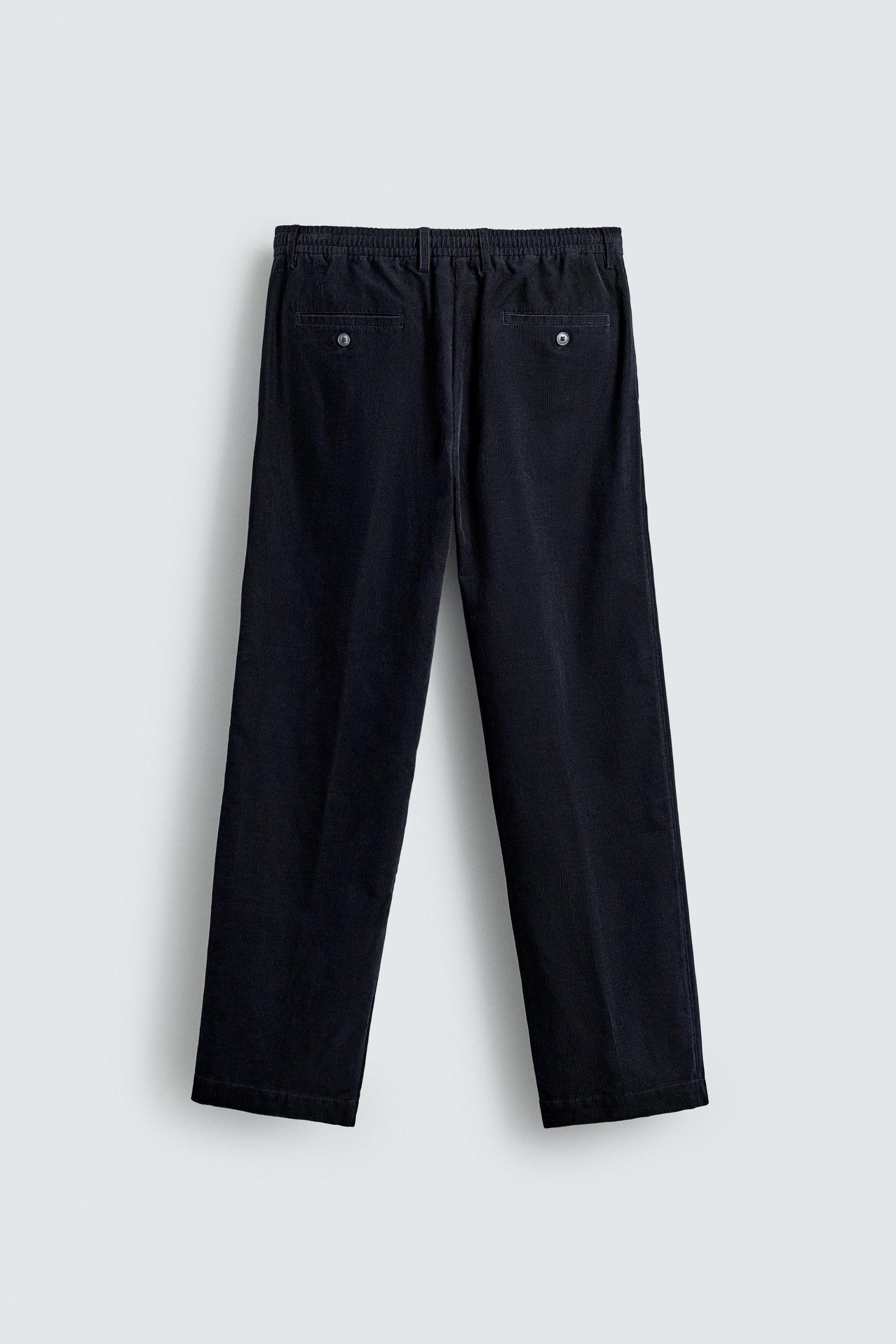 REGULAR FIT LIGHTWEIGHT CORDUROY PANTS Product Image