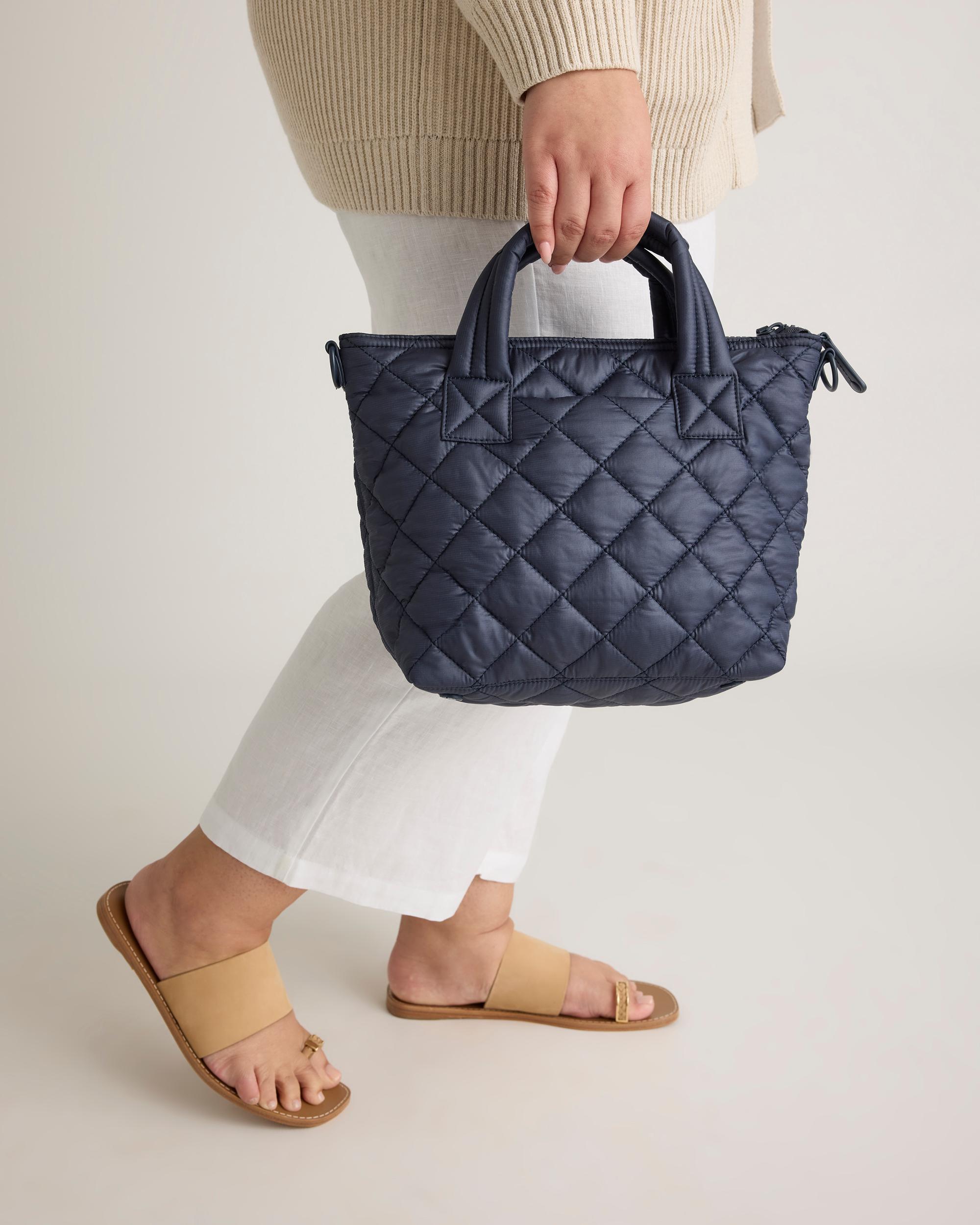 Quince | Women's Transit Quilted Small Crossbody Tote Recycled Polyester Product Image