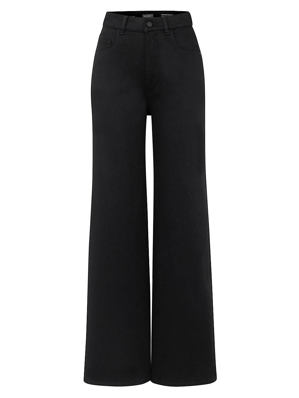 Womens Hepburn Wide Leg High Rise Crop Jeans Product Image