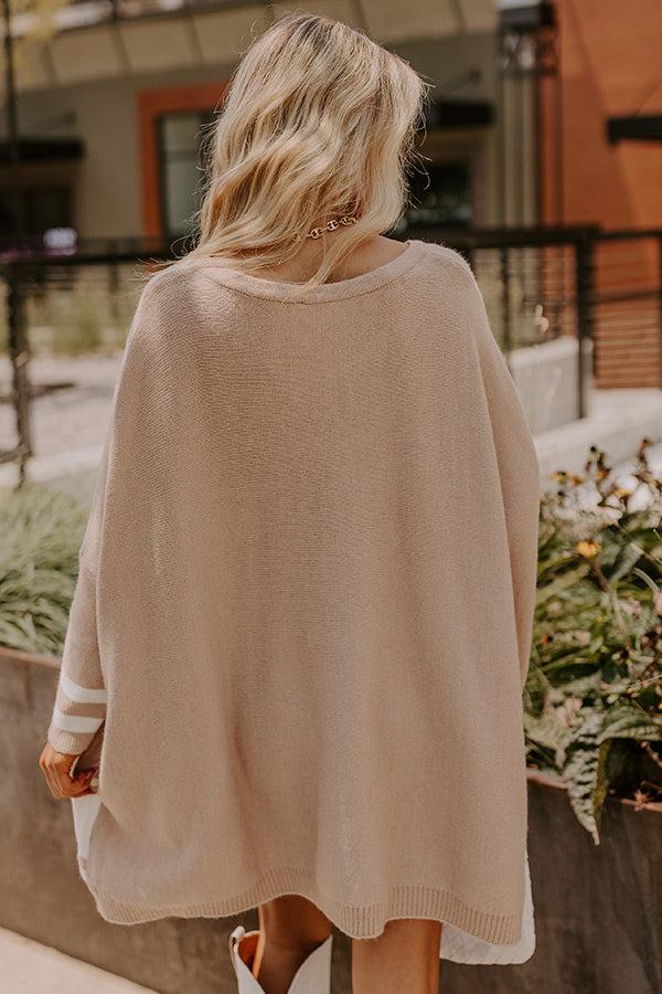 Cozy Lifestyle Oversized Sweater in Iced Latte Product Image