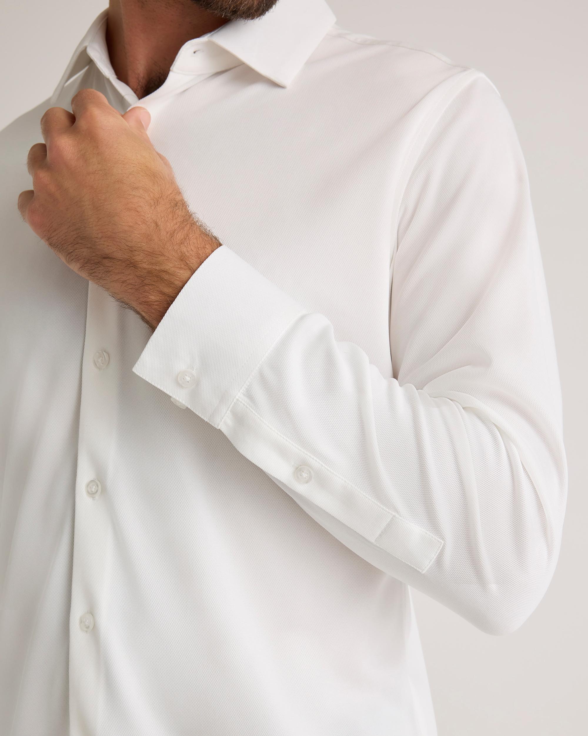 Quince | Men's Commuter Stretch Pique Long Sleeve Button Down 100% Polyester Product Image