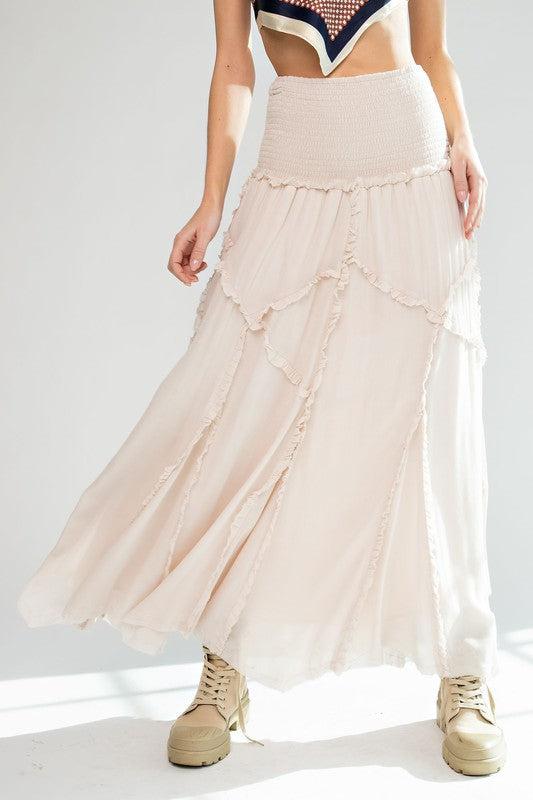 Flowy Ruffle Maxi Skirt & Dress Product Image