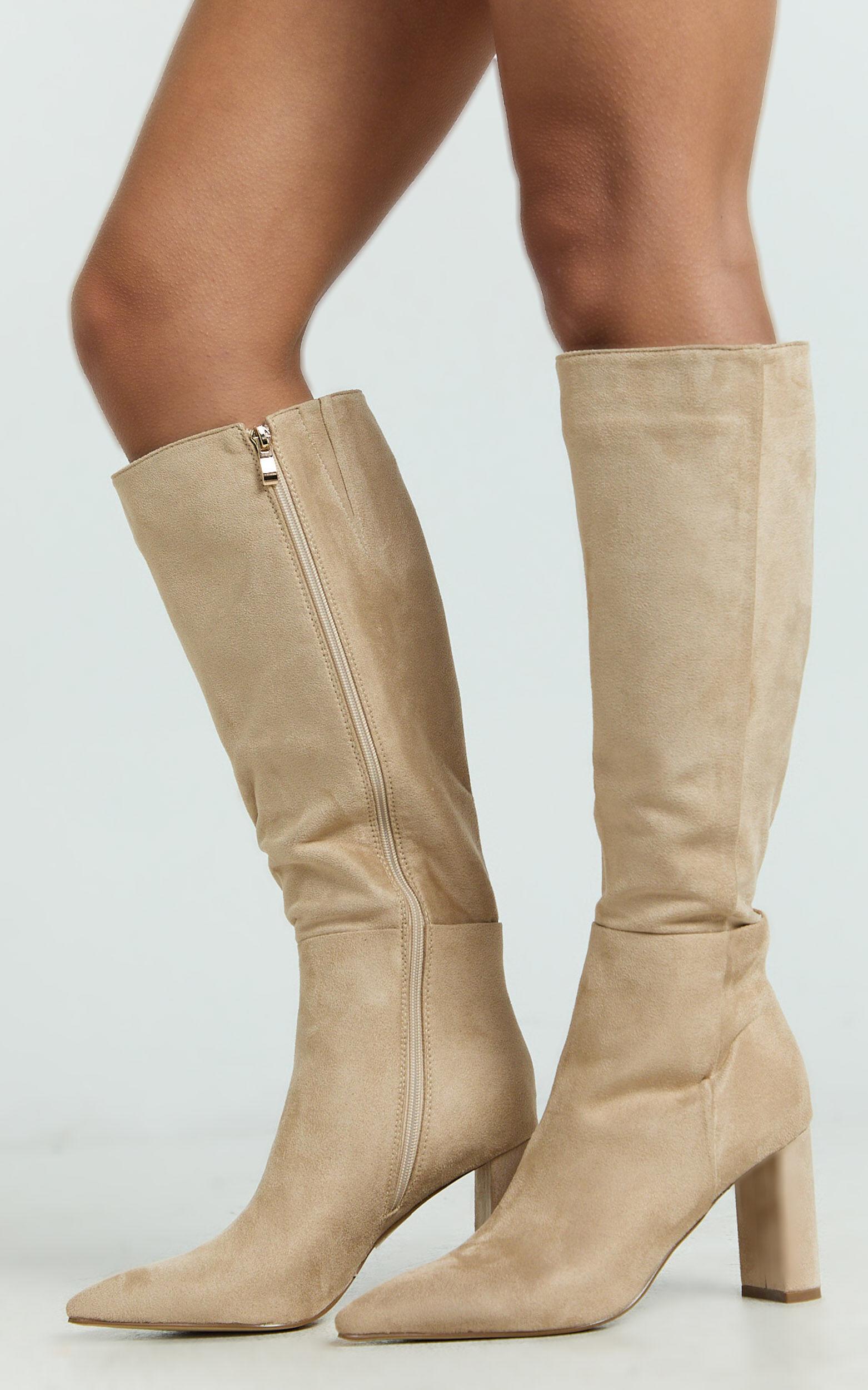 Billini - Rosaline Boots in Cashew Suede Product Image