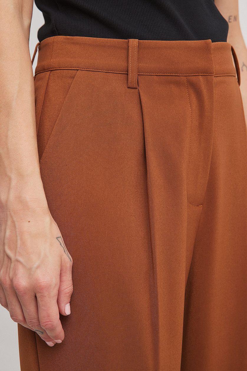 Wide Pleated Suit Pants Product Image