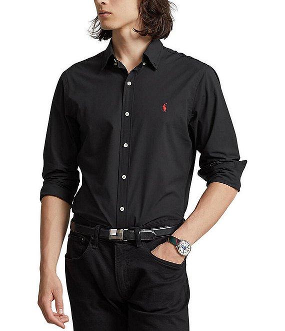 Polo Ralph Lauren Classic Fit Stretch Poplin Long Sleeve Woven Shirt Product Image