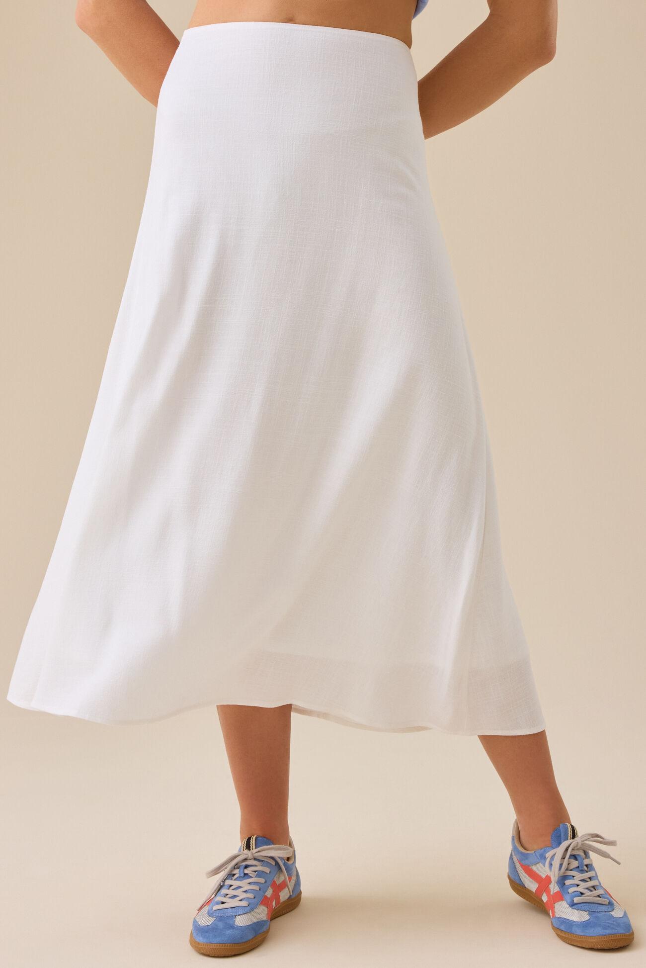 Lorrie Linen Midi Skirt Product Image
