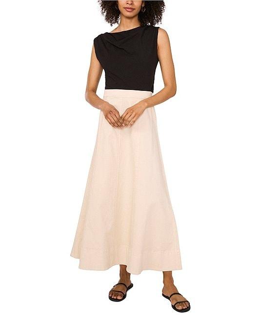 1. STATE Knit Boat Neck Sleeveless Ruched Top Product Image