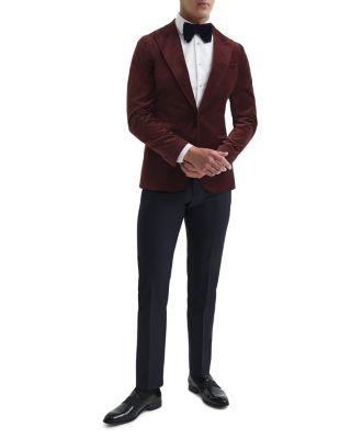 Apsara Velvet Slim Fit Suit Jacket Product Image