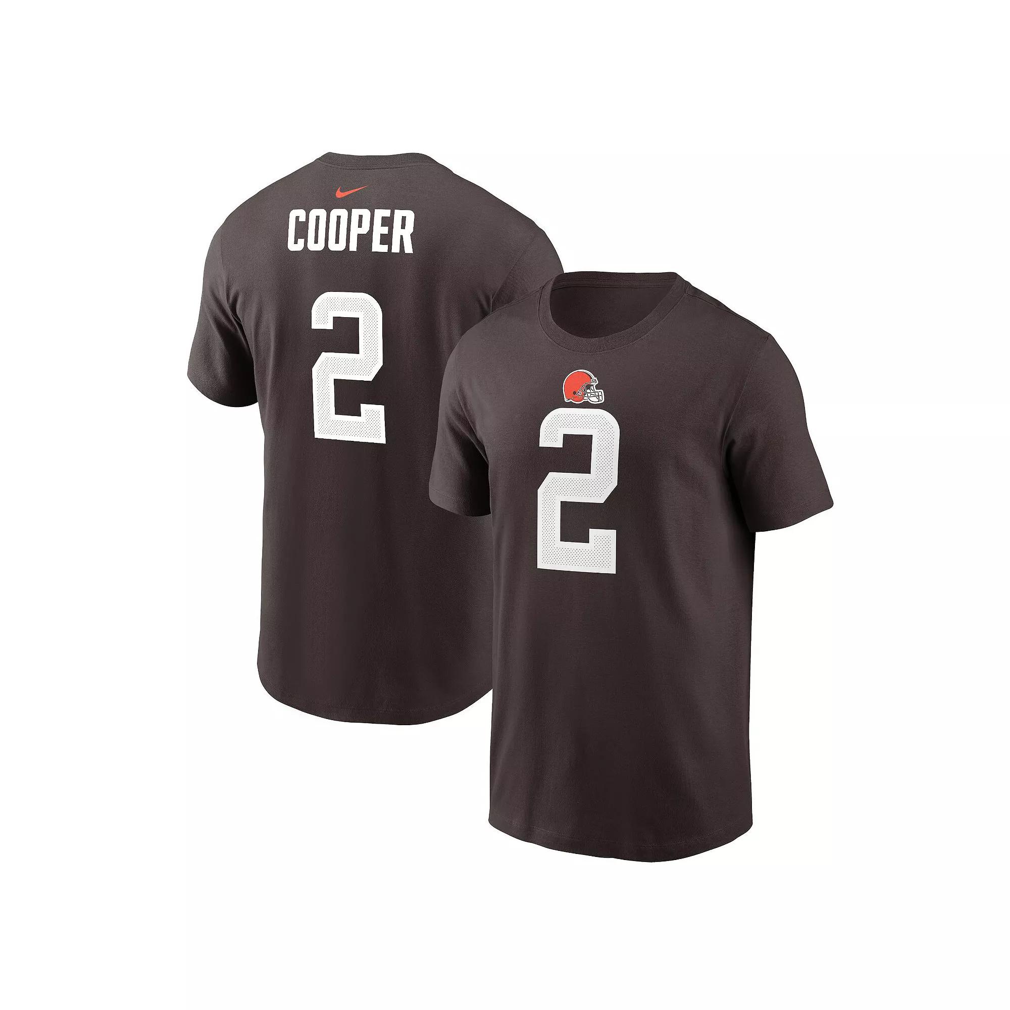Men's Nike Amari Cooper Brown Cleveland Browns Player Name & Number T-Shirt, Size: Medium Product Image
