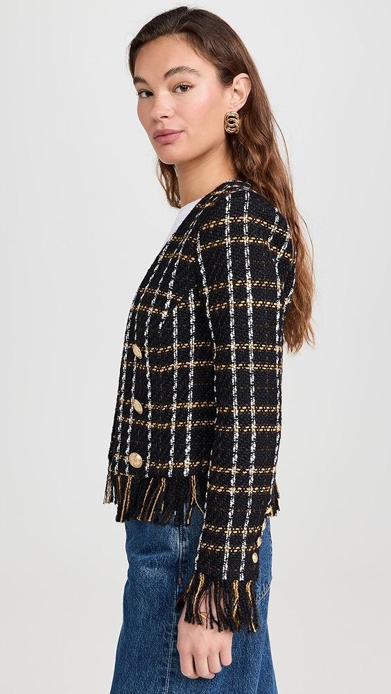 L'AGENCE Belmont Fringe Jacket | Shopbop Product Image