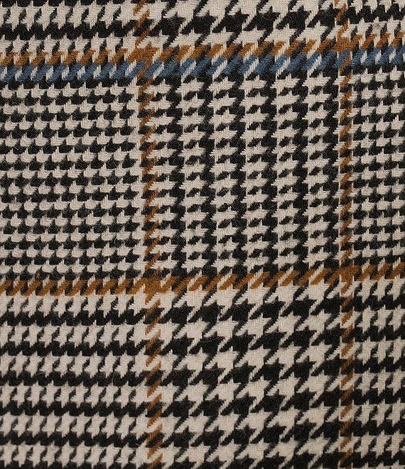 Le' AL.X Wool Blend Knit Glen Plaid High Rise Mini Pencil Coordinating Skirt Product Image