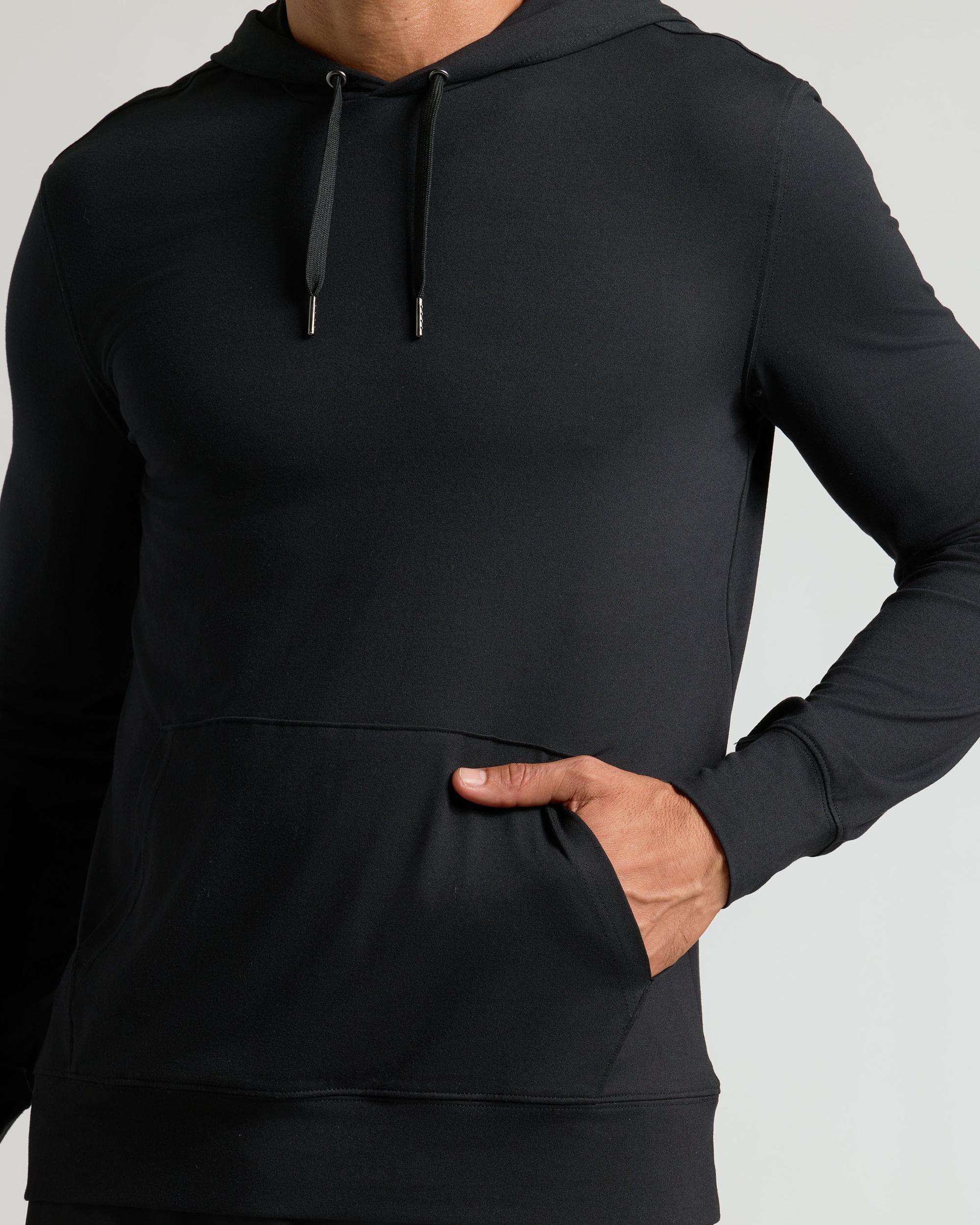 Black Active Comfort Pullover Hoodie Product Image