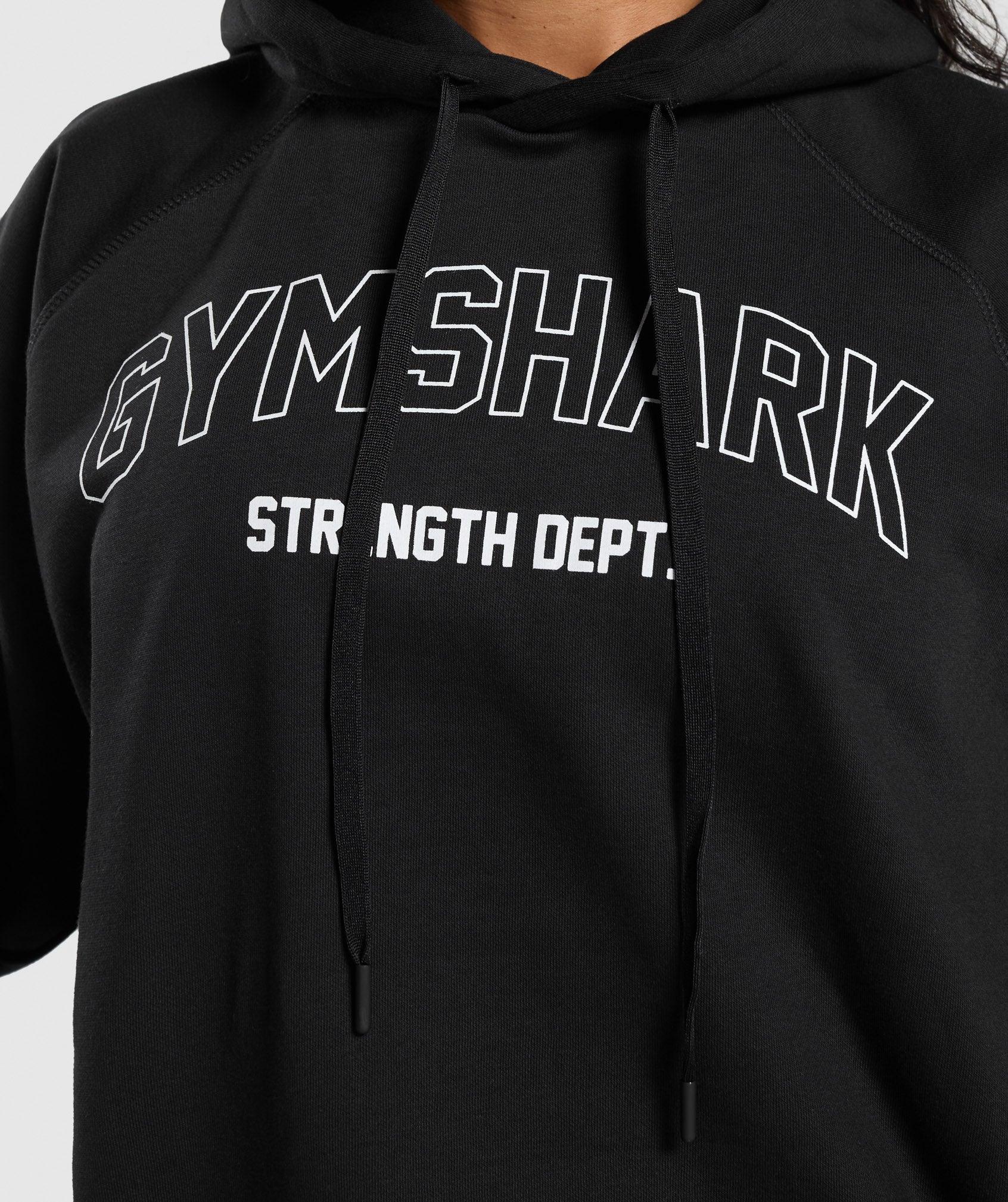 Gymshark Strength Department Oversized Hoodie - Black Female Product Image