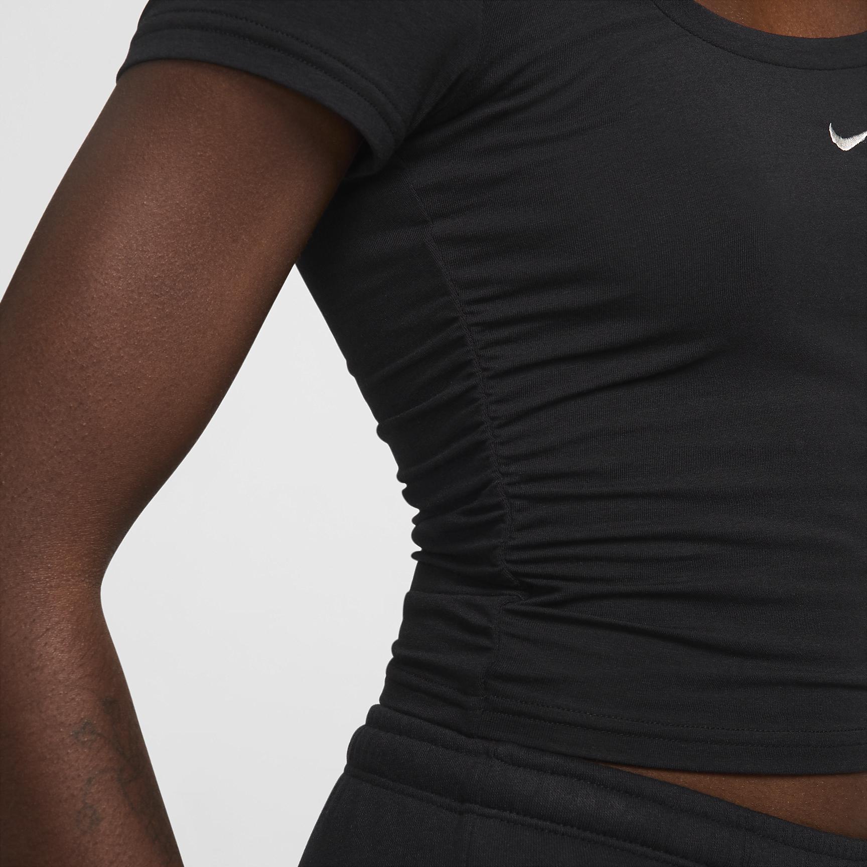 Women's Nike Sportswear Chill Knit Short-Sleeve Square-Neck Top Product Image