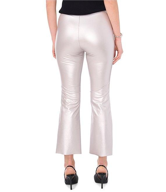 Vince Camuto Metallic Coated Flare Leg High Rise Ankle Length Pant Product Image