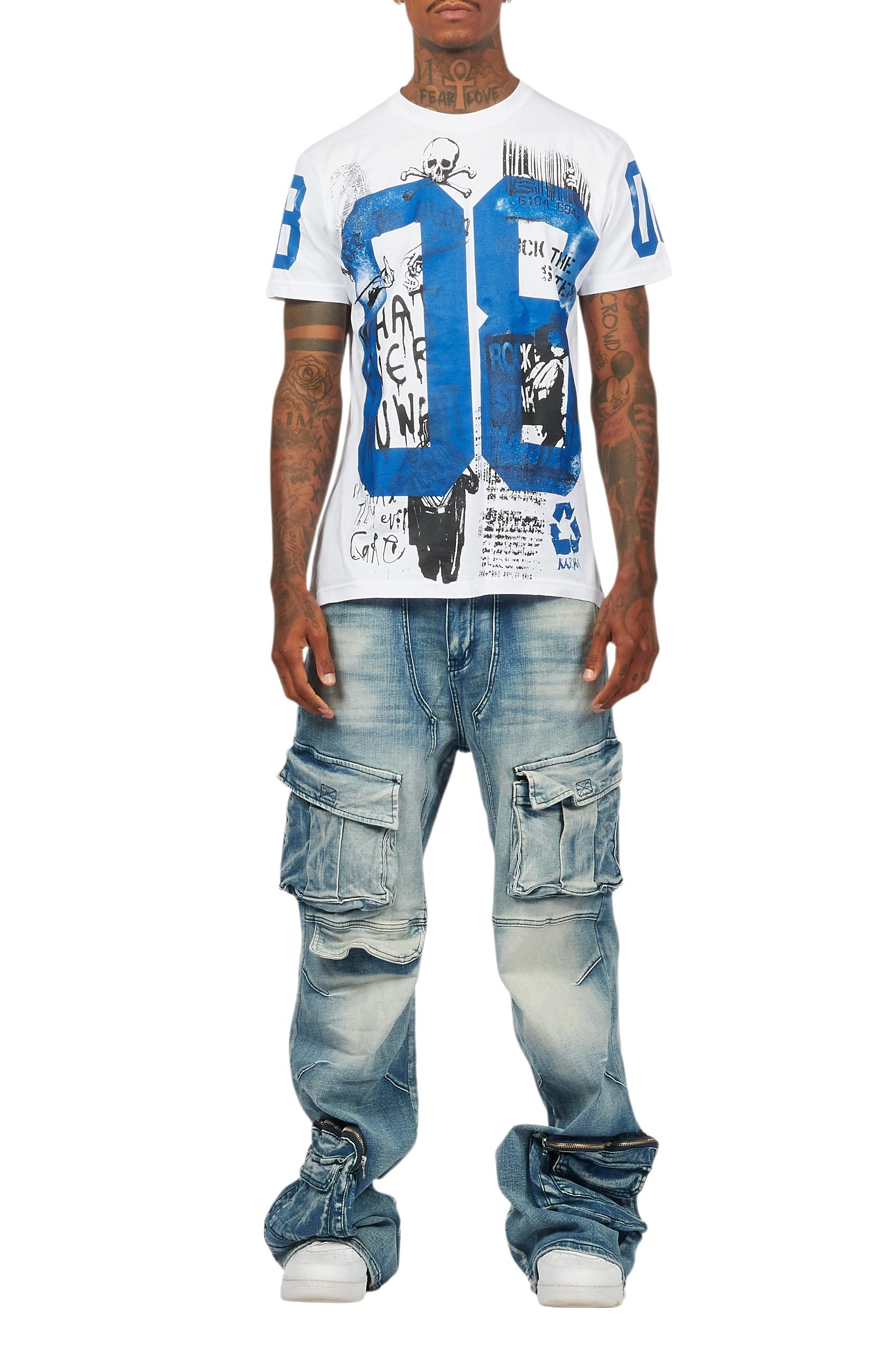 Velo Blue Baggy Fit Jean Male Product Image