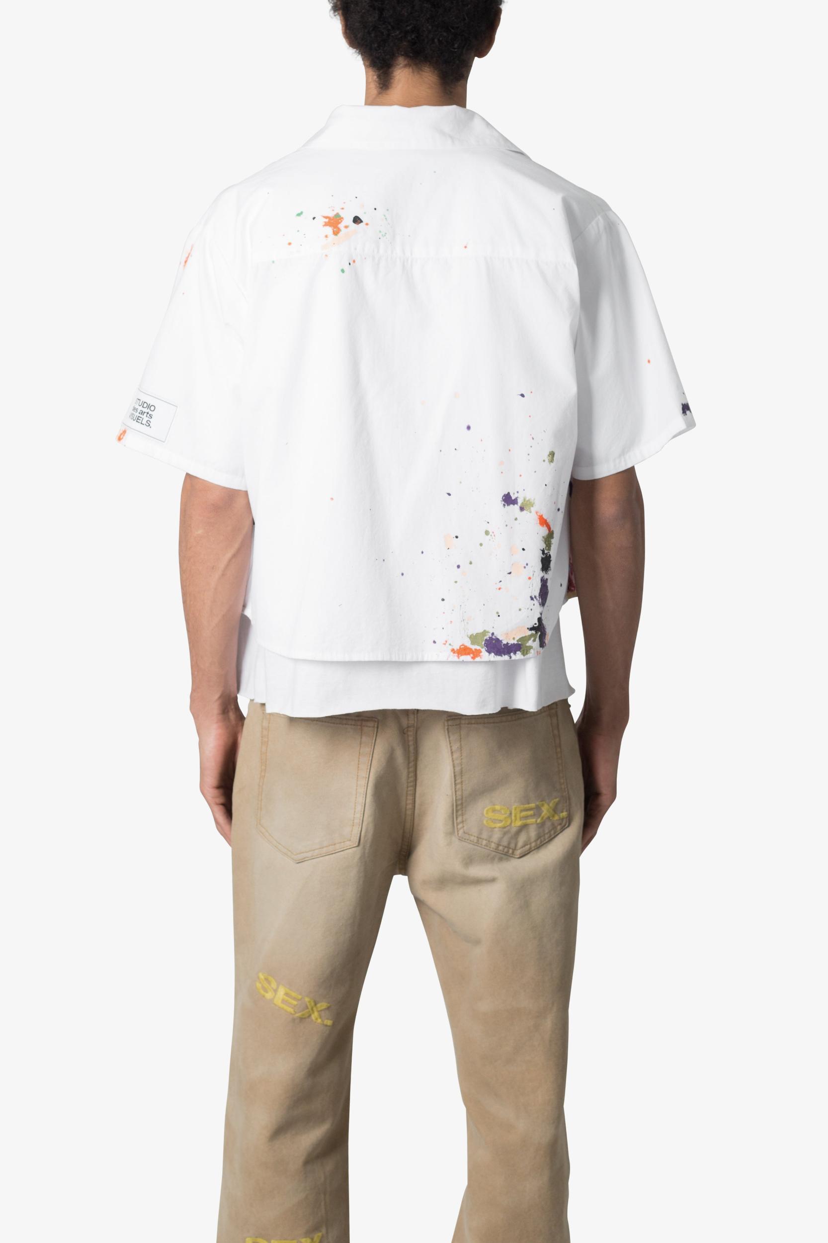 Poplin Painter S/S Shirt - White Product Image